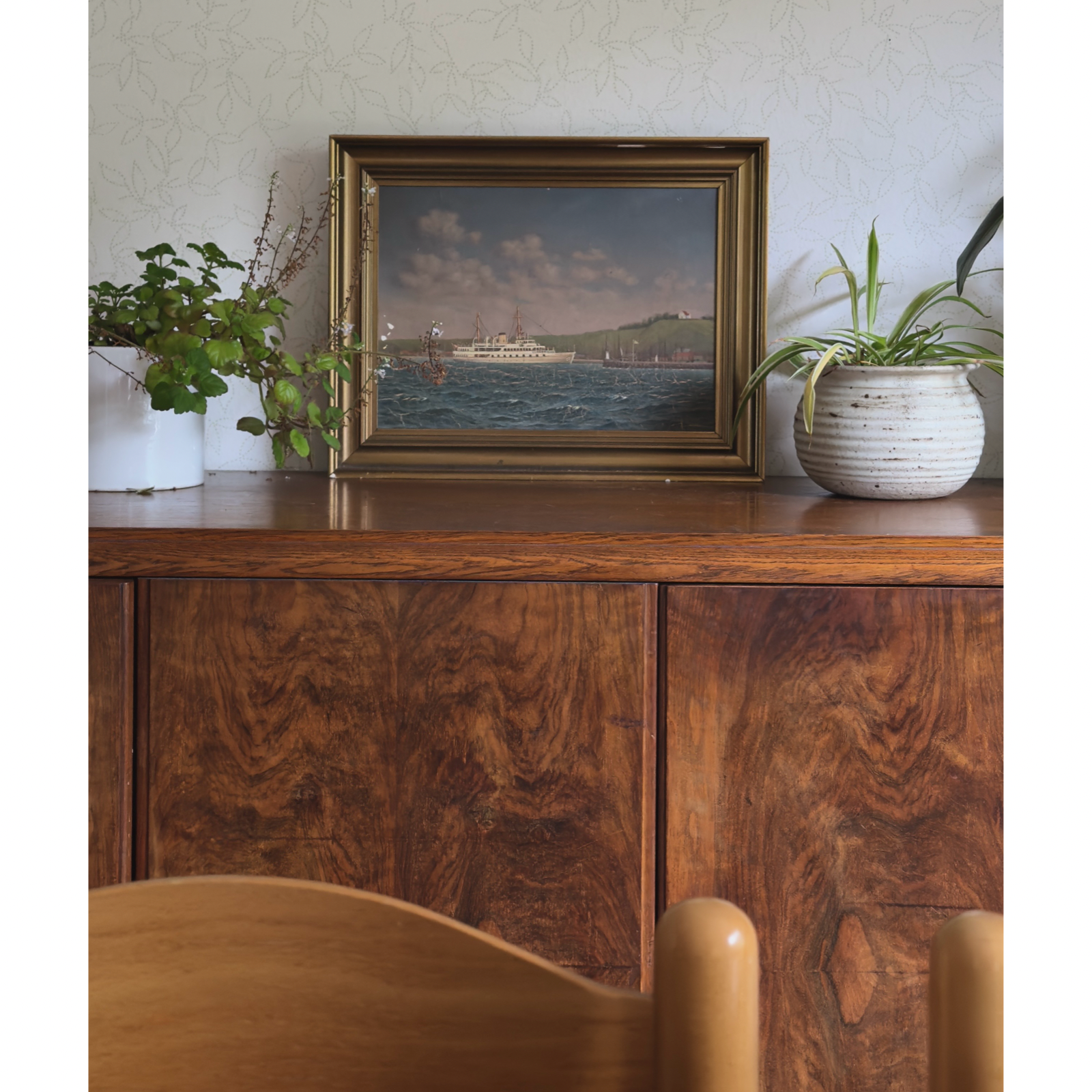 View of painting in situ