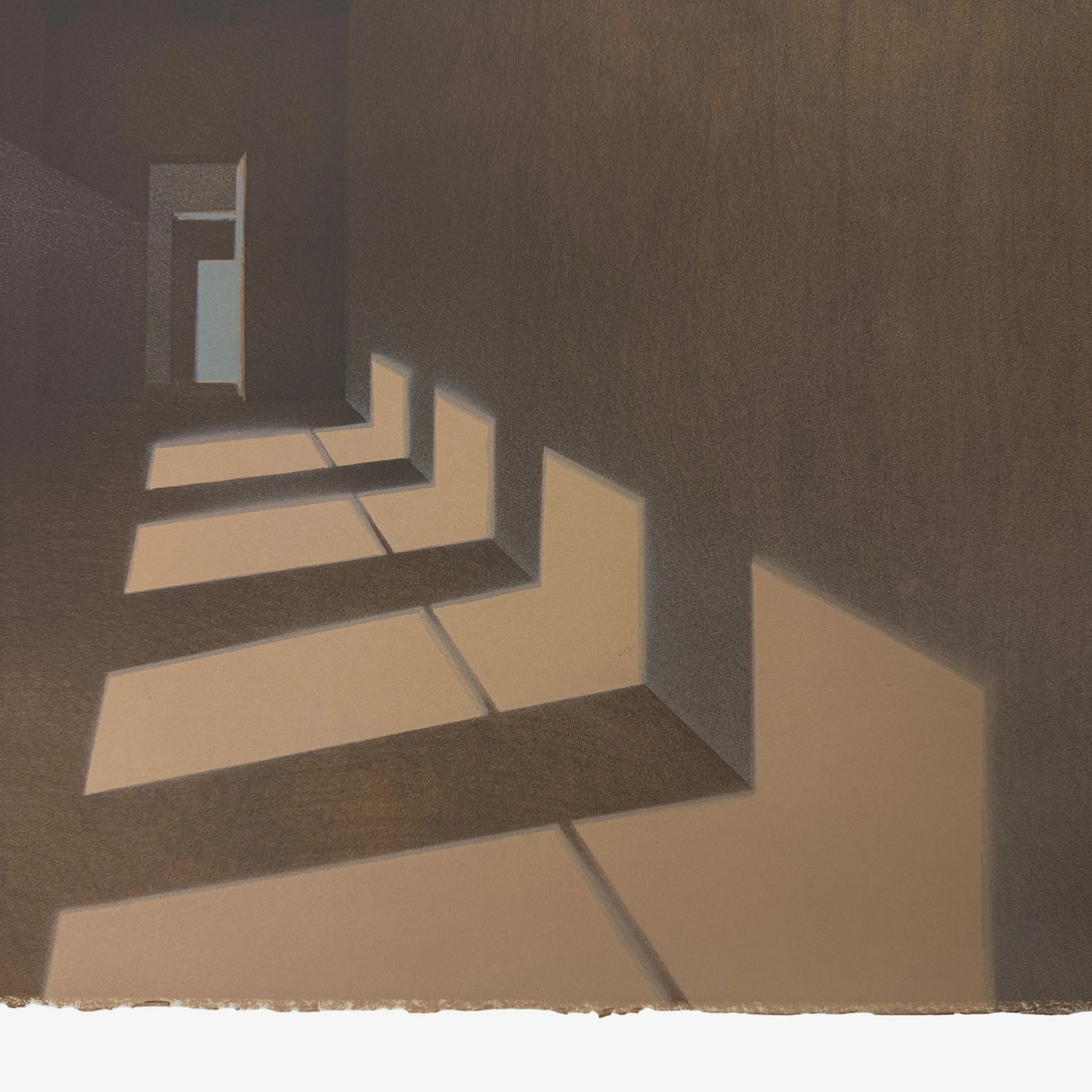 Soft light and shadow hallway composition by Axton