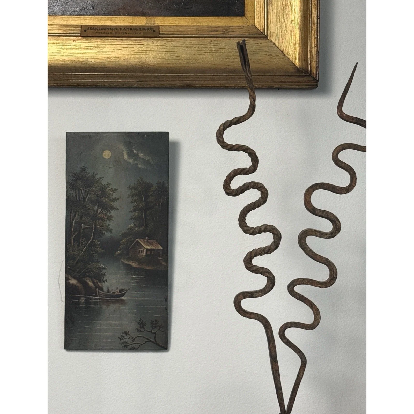 Painting on a gallery wall.