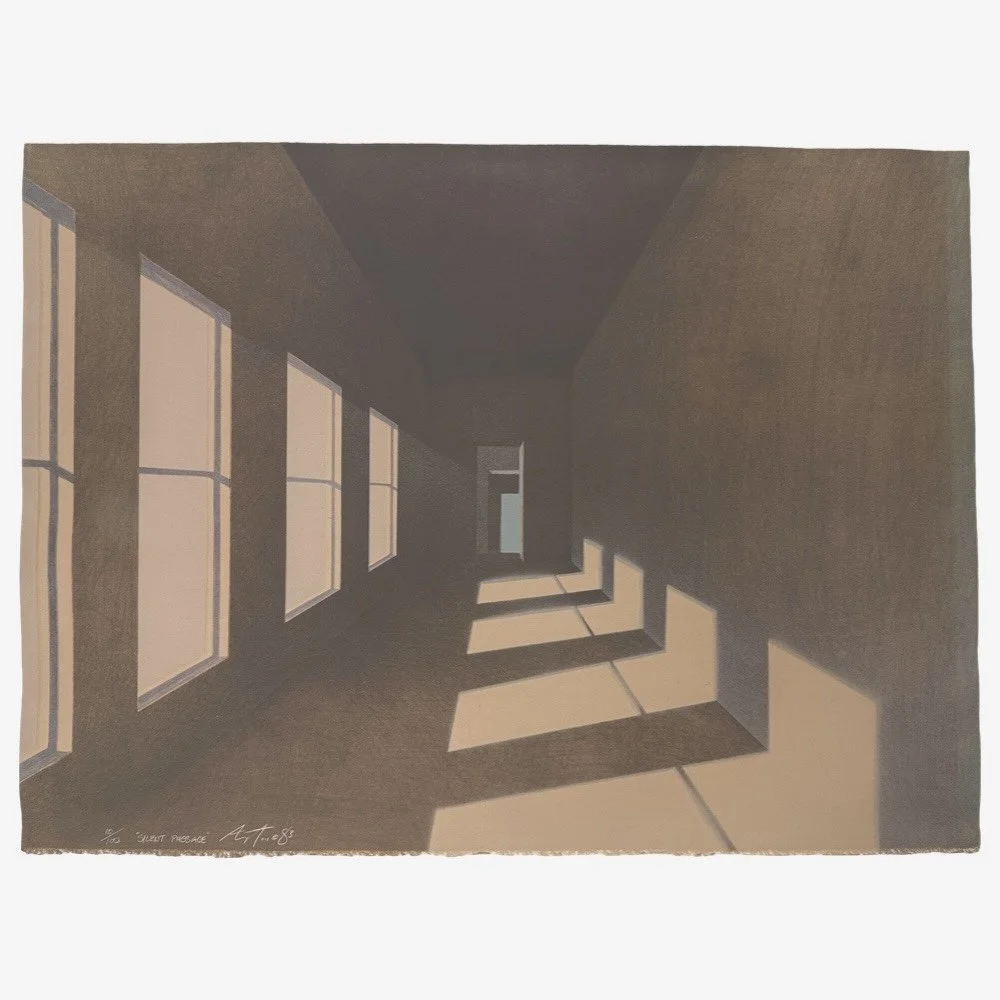 John Axton lithograph Silent Passage 1983