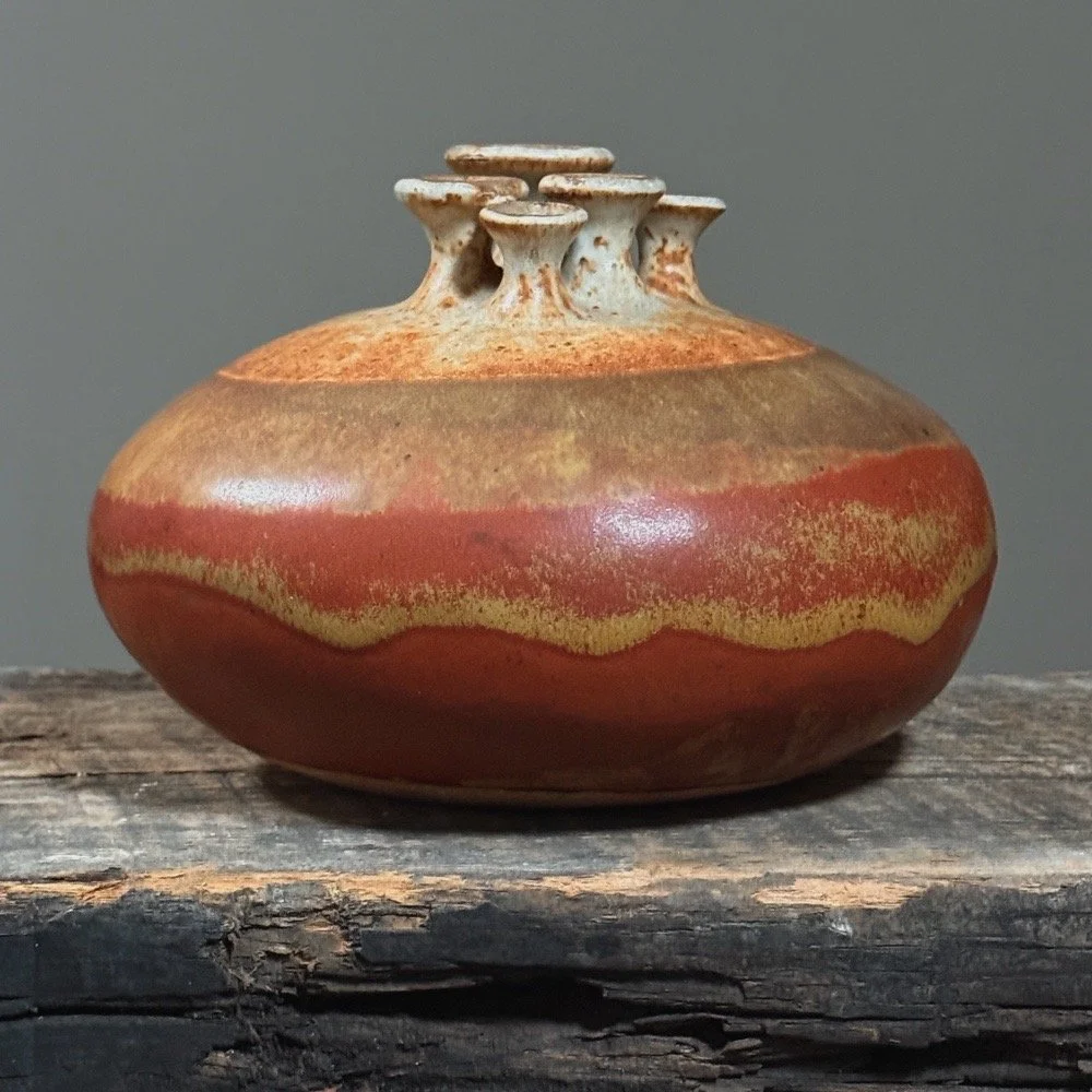 Vintage wood-fired ceramic sculpture by Isabel Parks