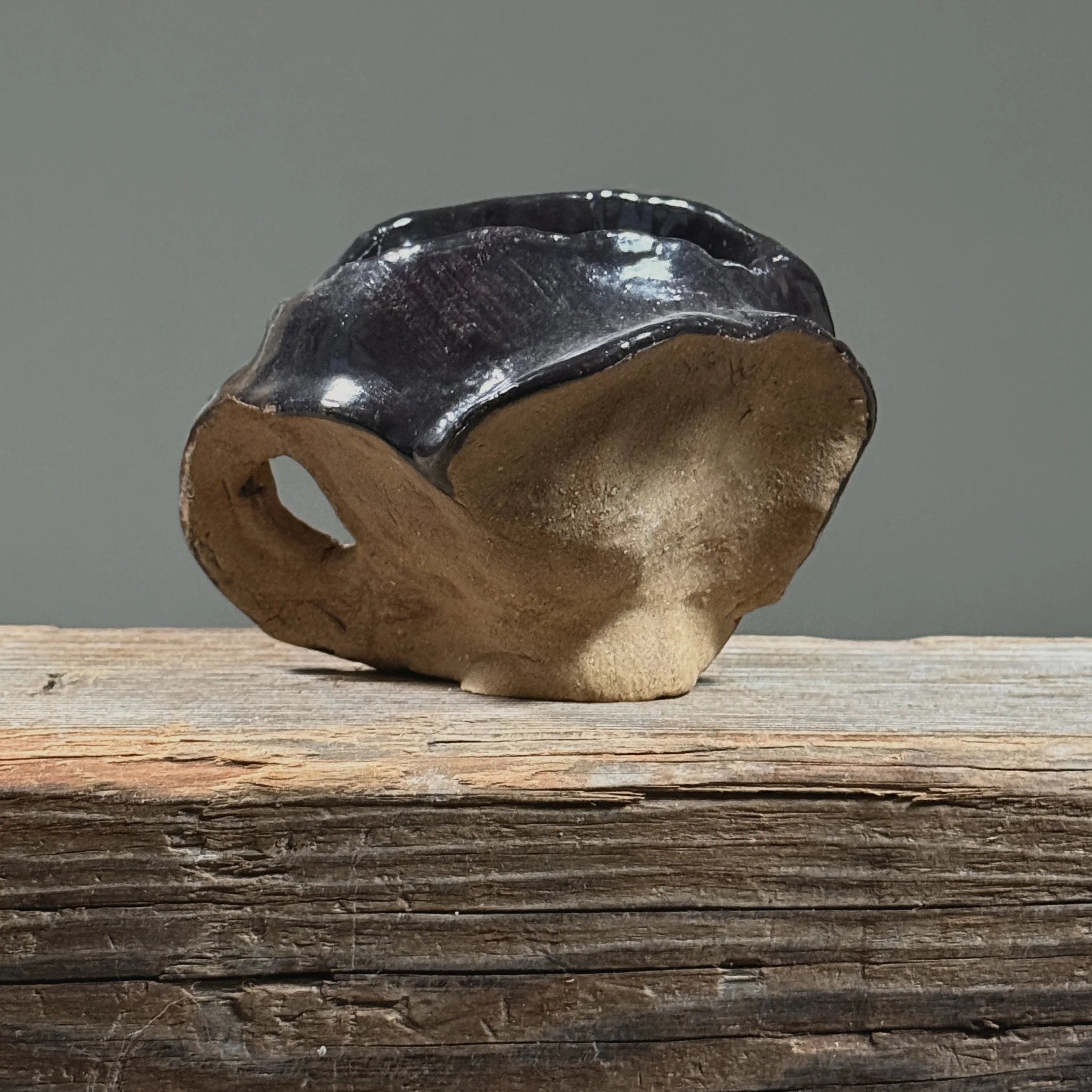 Coffee cup. Abstract decoration. Modernist form.