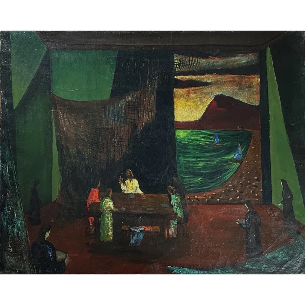 Full view of Revington Arthur's 1949 oil painting "The Last Supper."