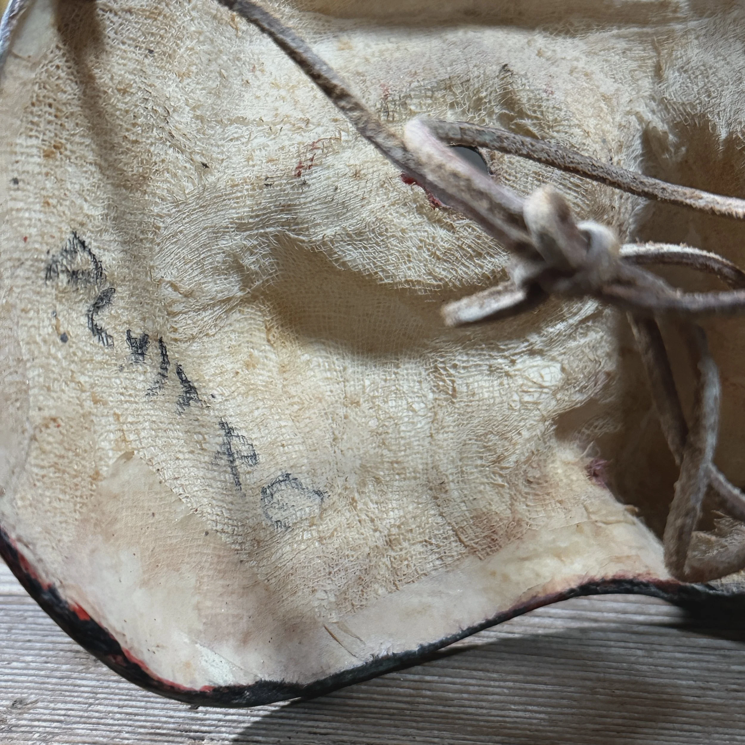 Illegible signature tight shot