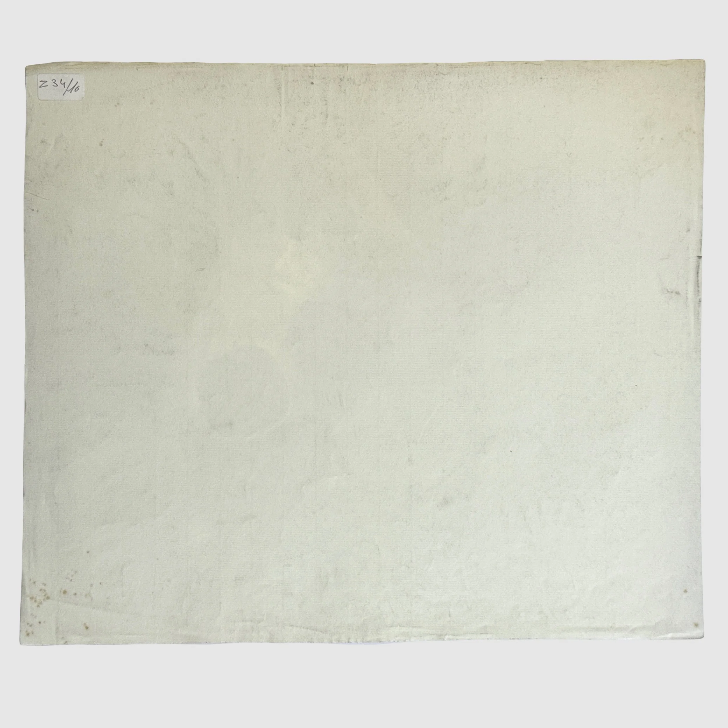 Vintage Realist charcoal drawing of a cow skull, back view