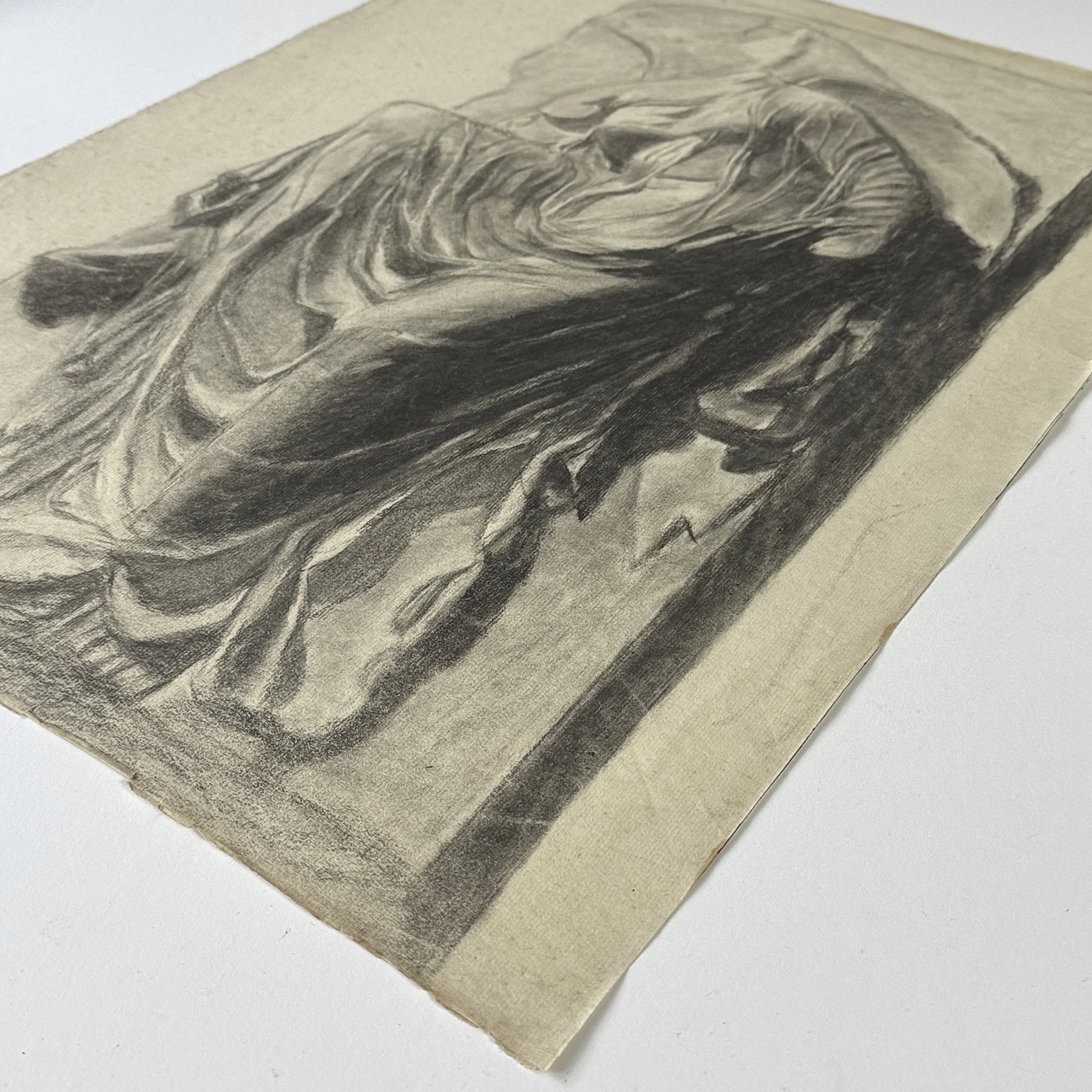 French Beaux-Arts rendering of Nike from Temple of Athena Nike