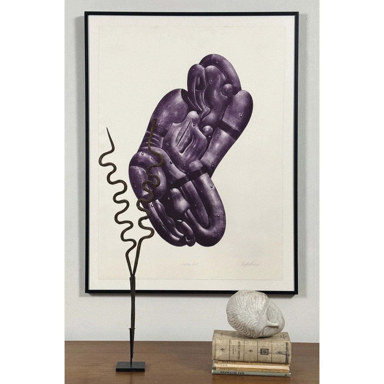 The artwork installed on a gallery wall for scale and presentation context.