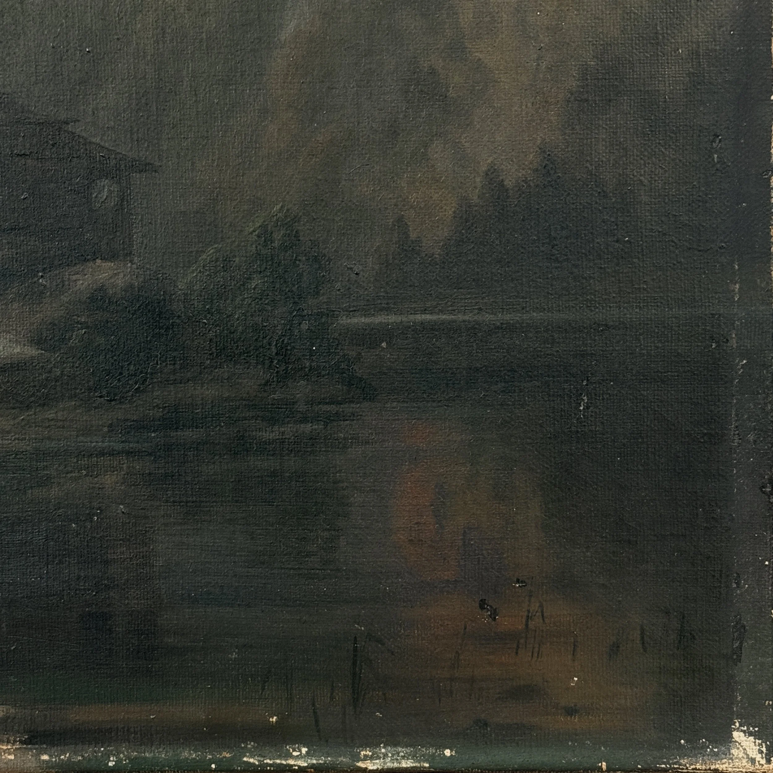 Close up of lower right edge