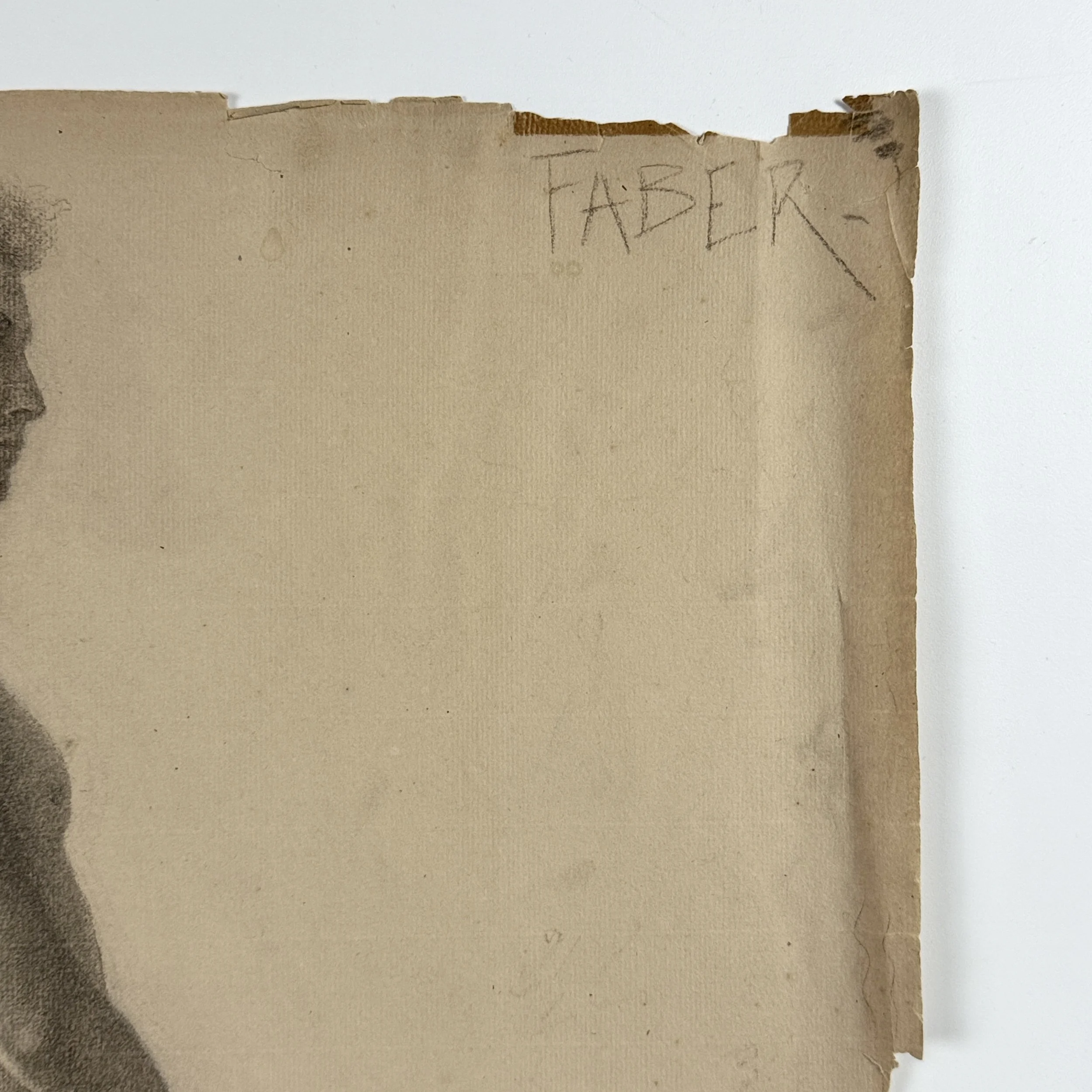 Late 19th-century figure drawing signed by Faber