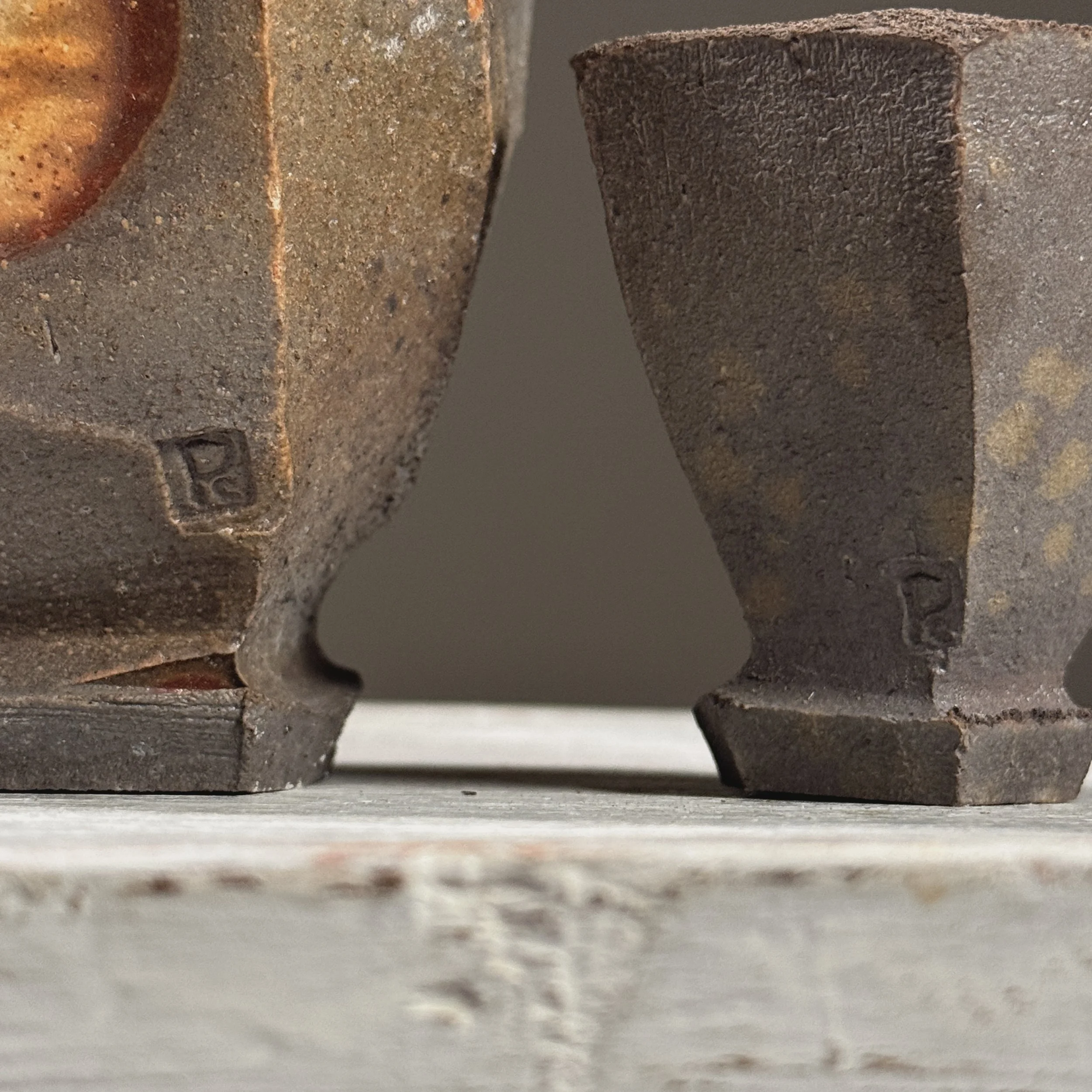 Detail of signature on an ochoko cup.
