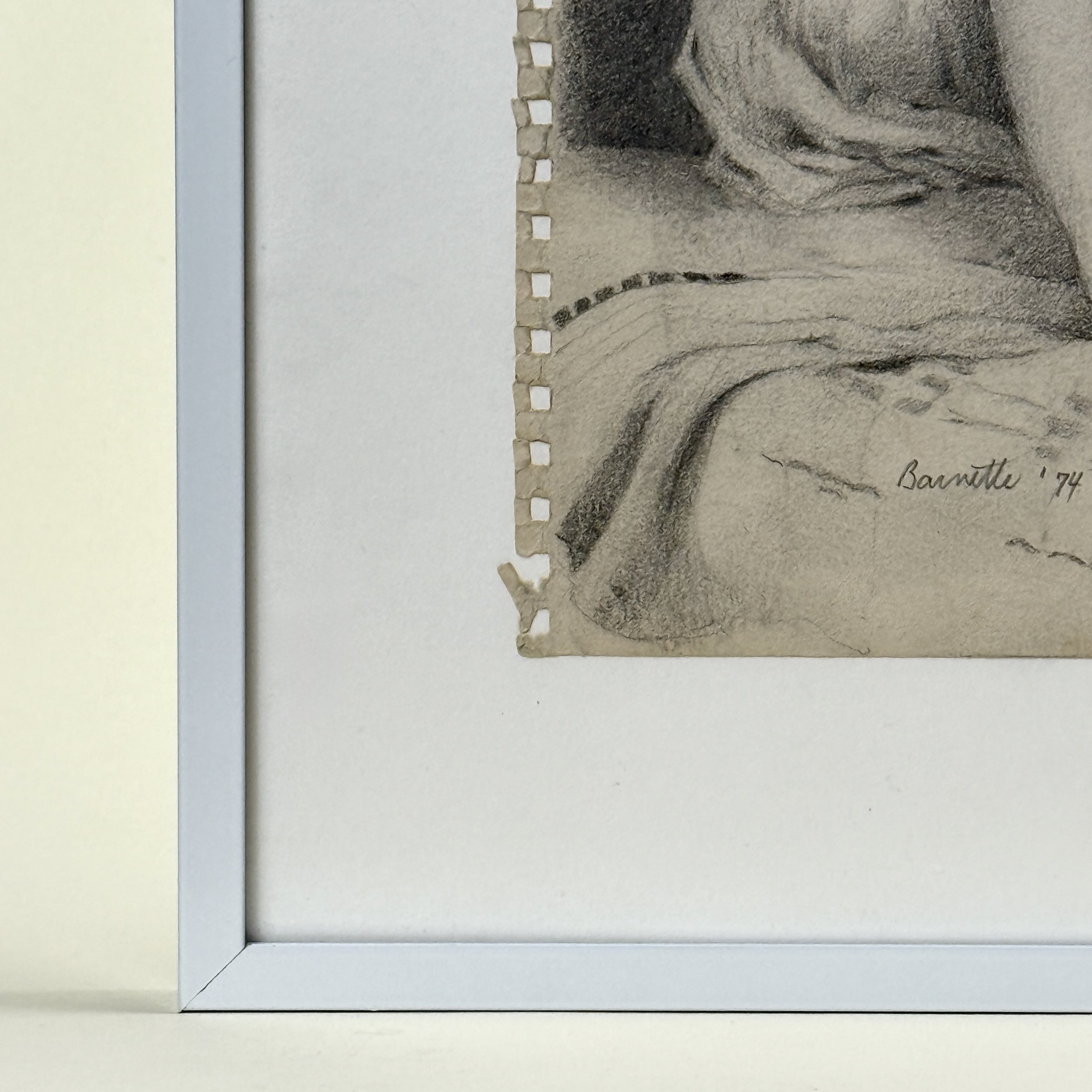 Signature detail. Lower left corner. "Barnette '74" visible.