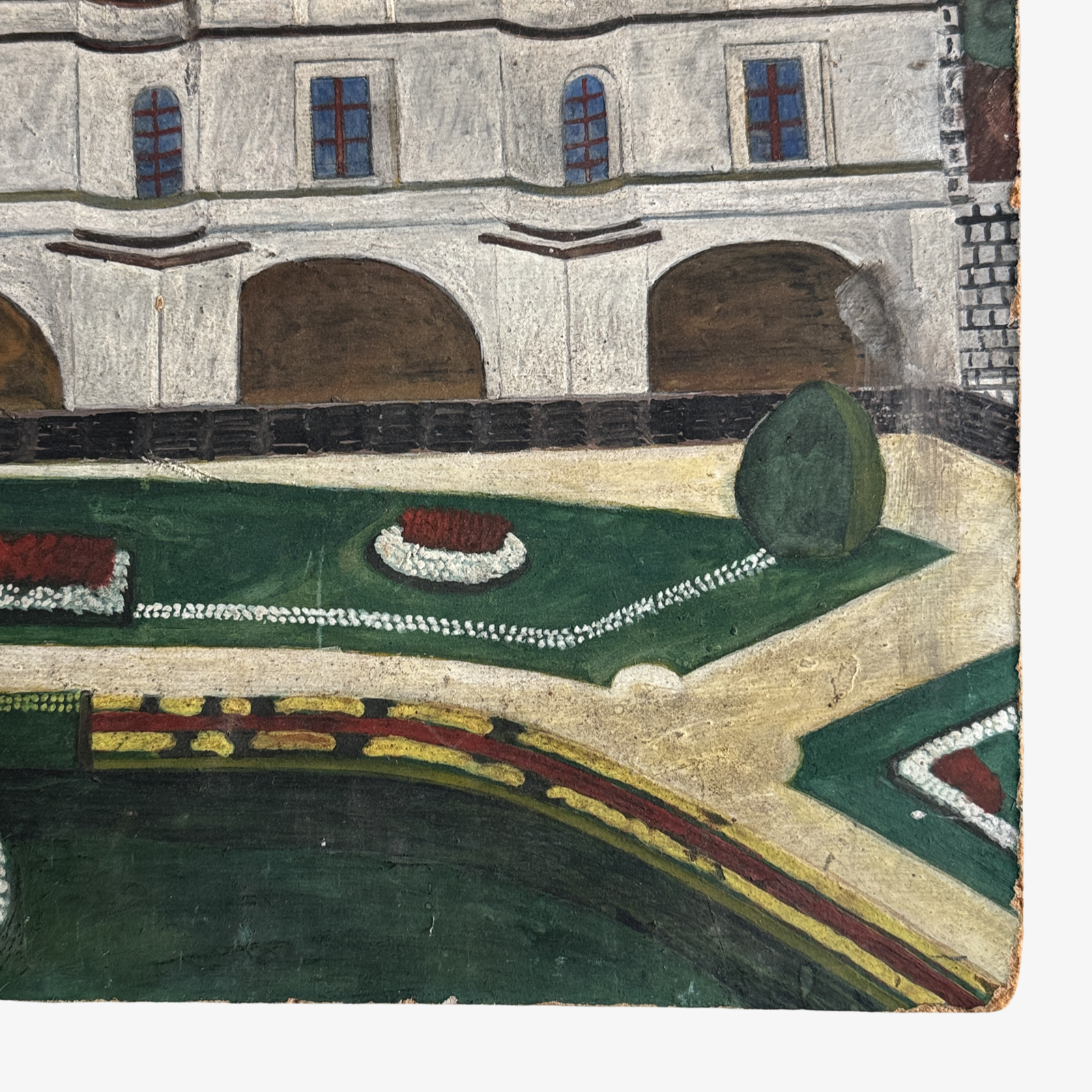 Detail of the garden in the foreground, painted from the Garden of Diane de Poitiers