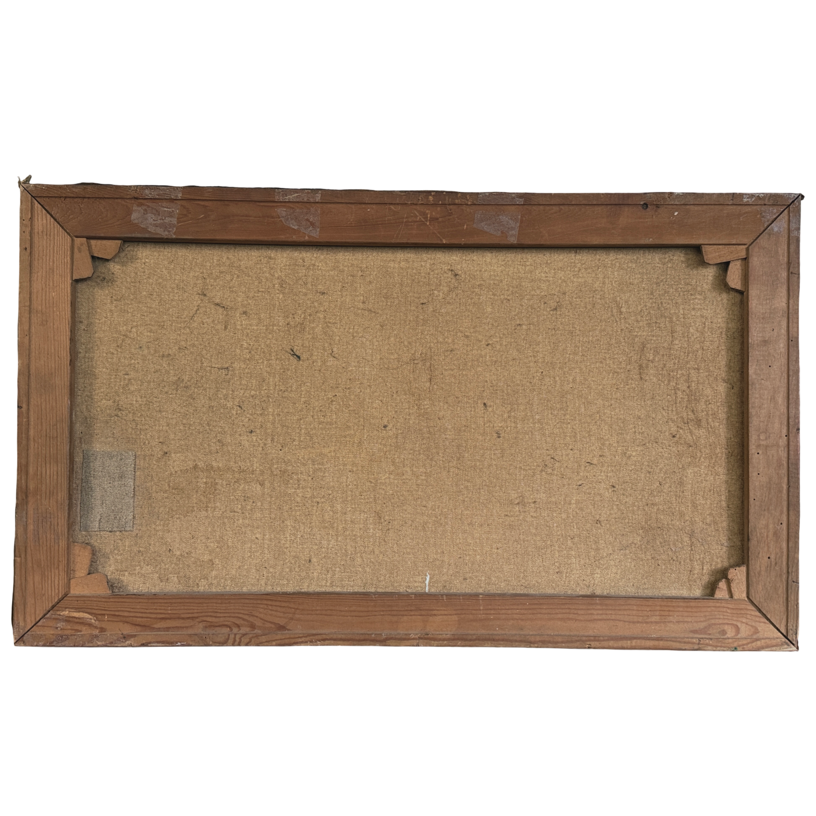 Reverse view of canvas