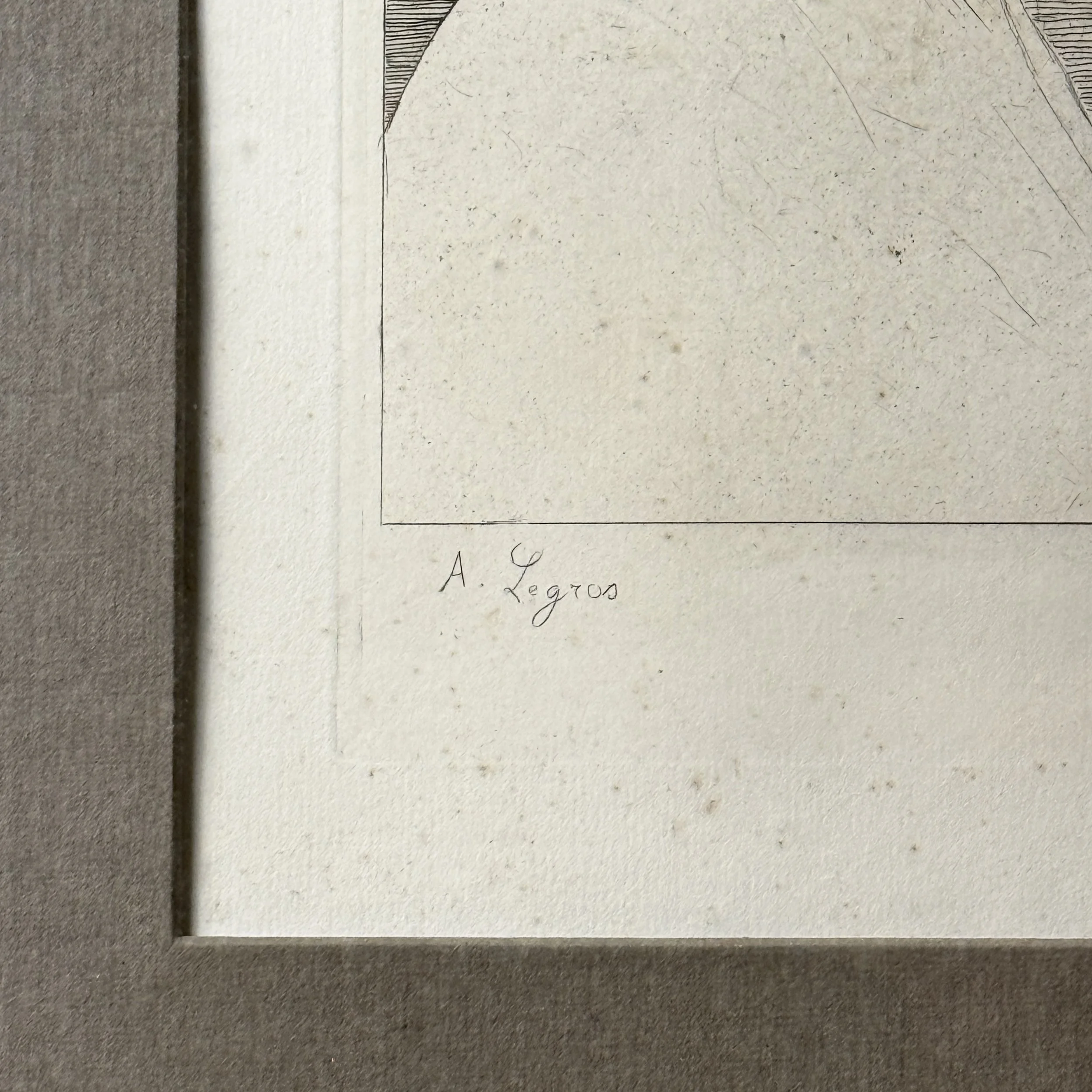 Bottom of etching. Light foxing visible near lower edge.
