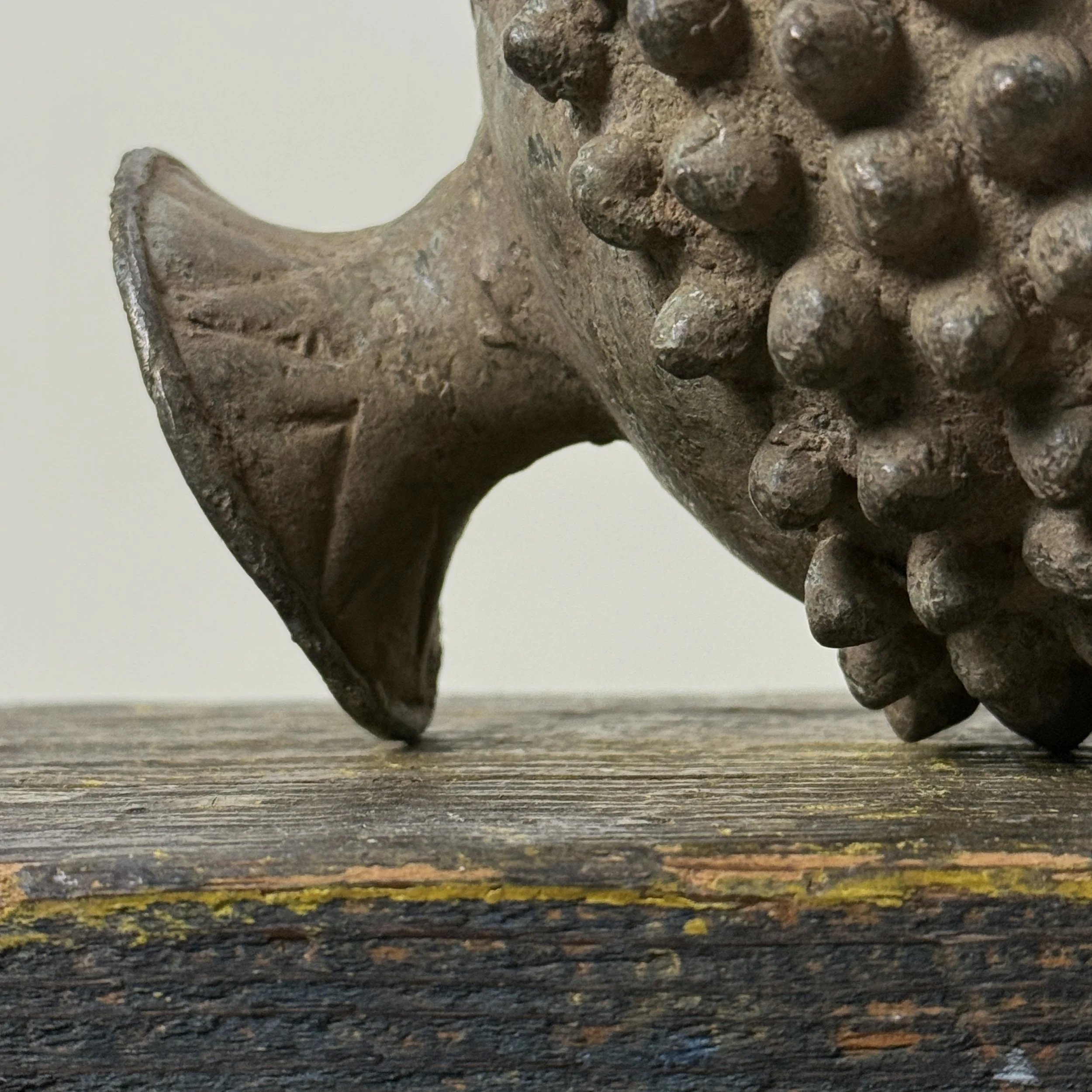 Detail view of the footing.
