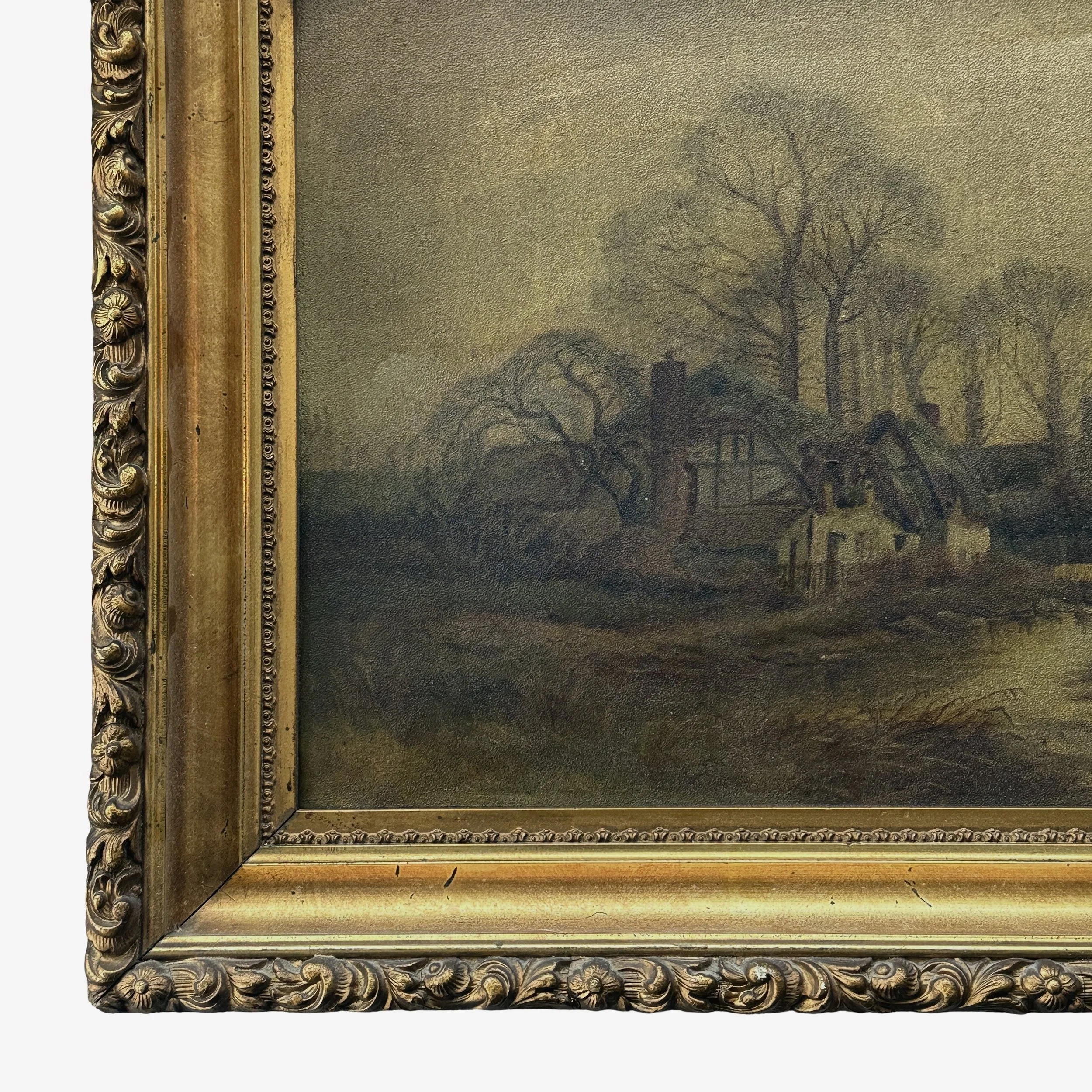 Macro view of surface texture and paint application on the oil board