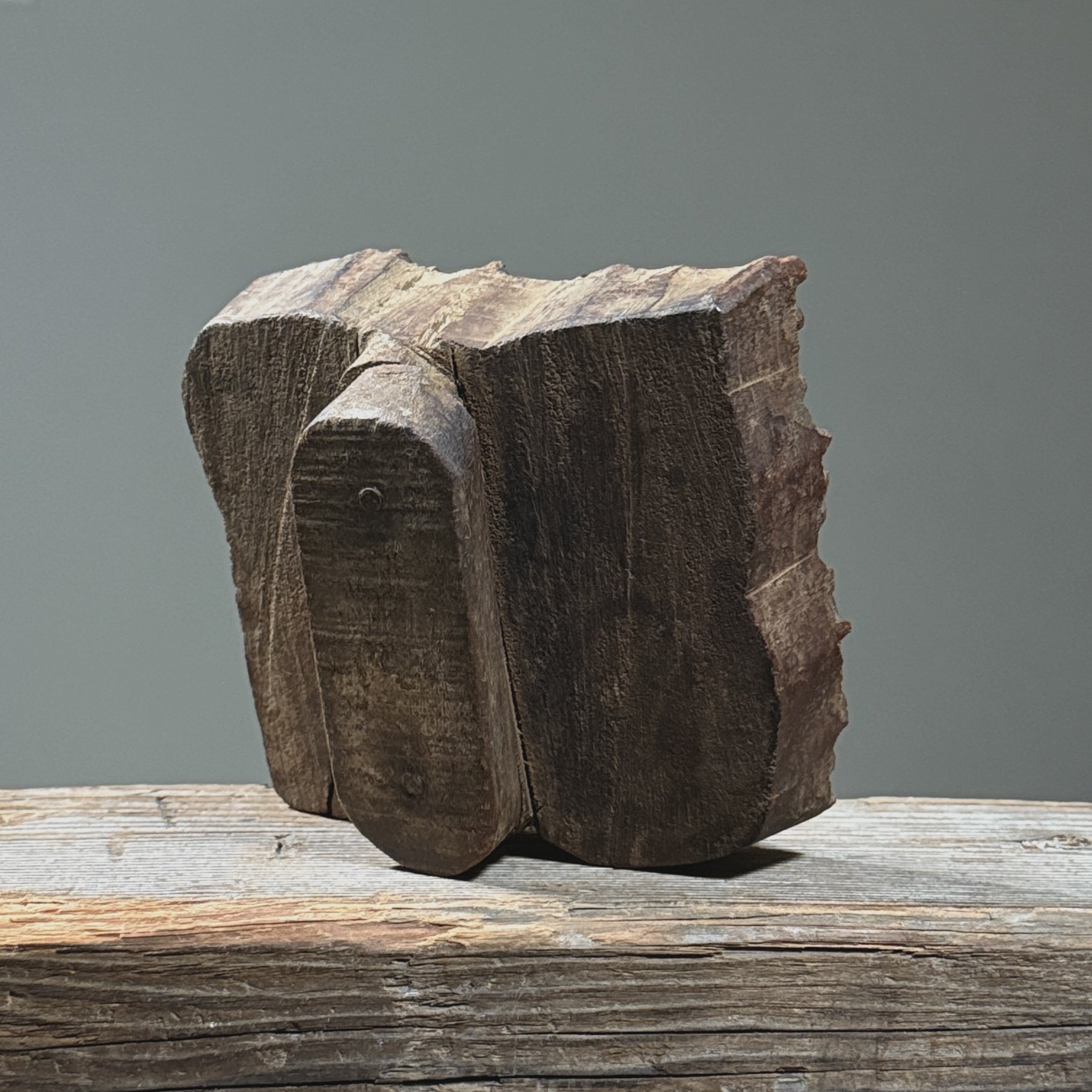 Reverse shot of the larger block