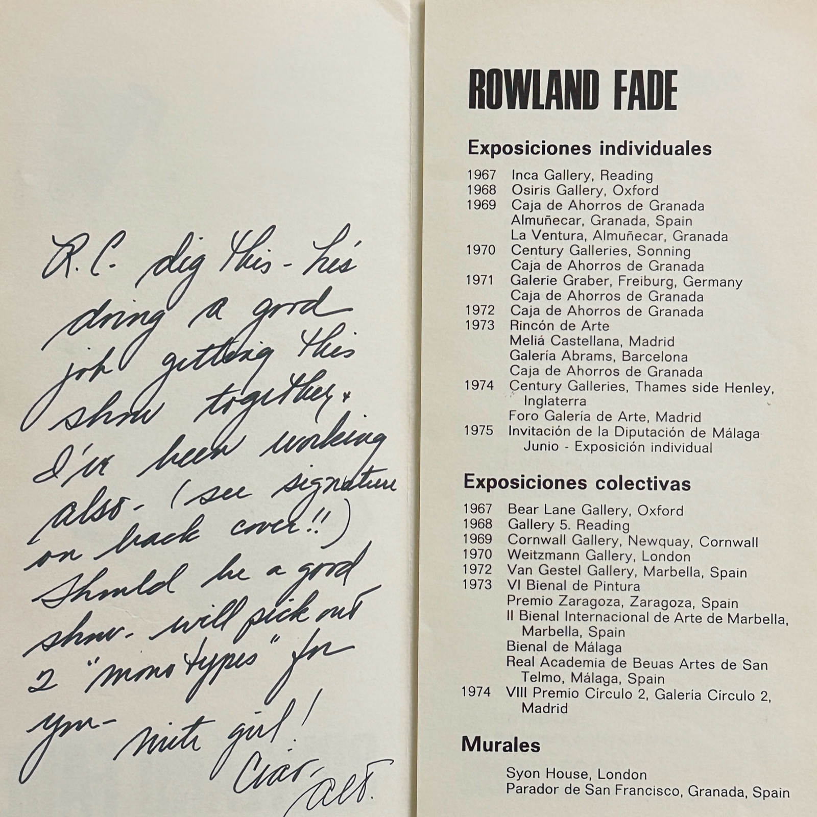 Original 1974 Catalog