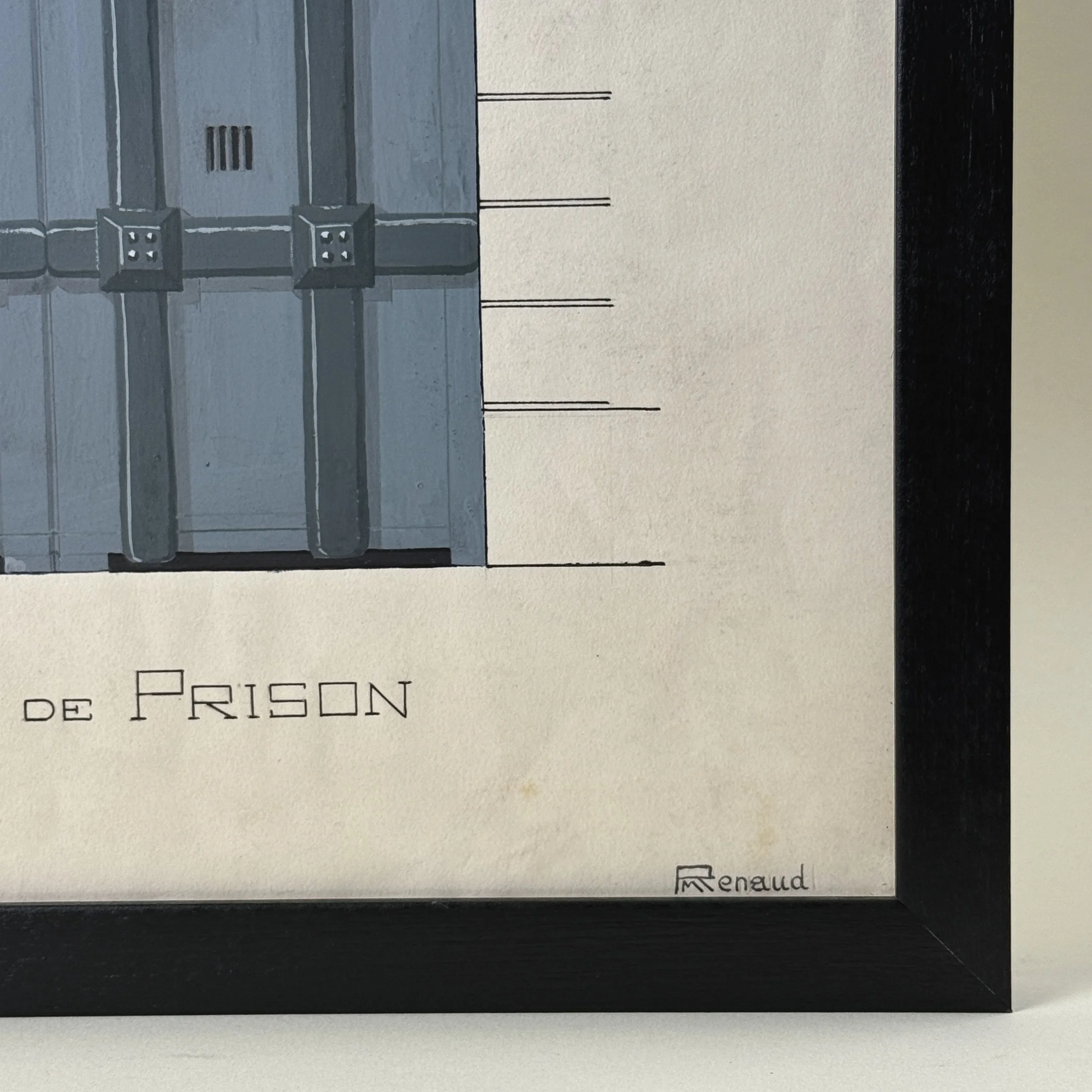 Lower right corner. Signature "Renaud" visible.