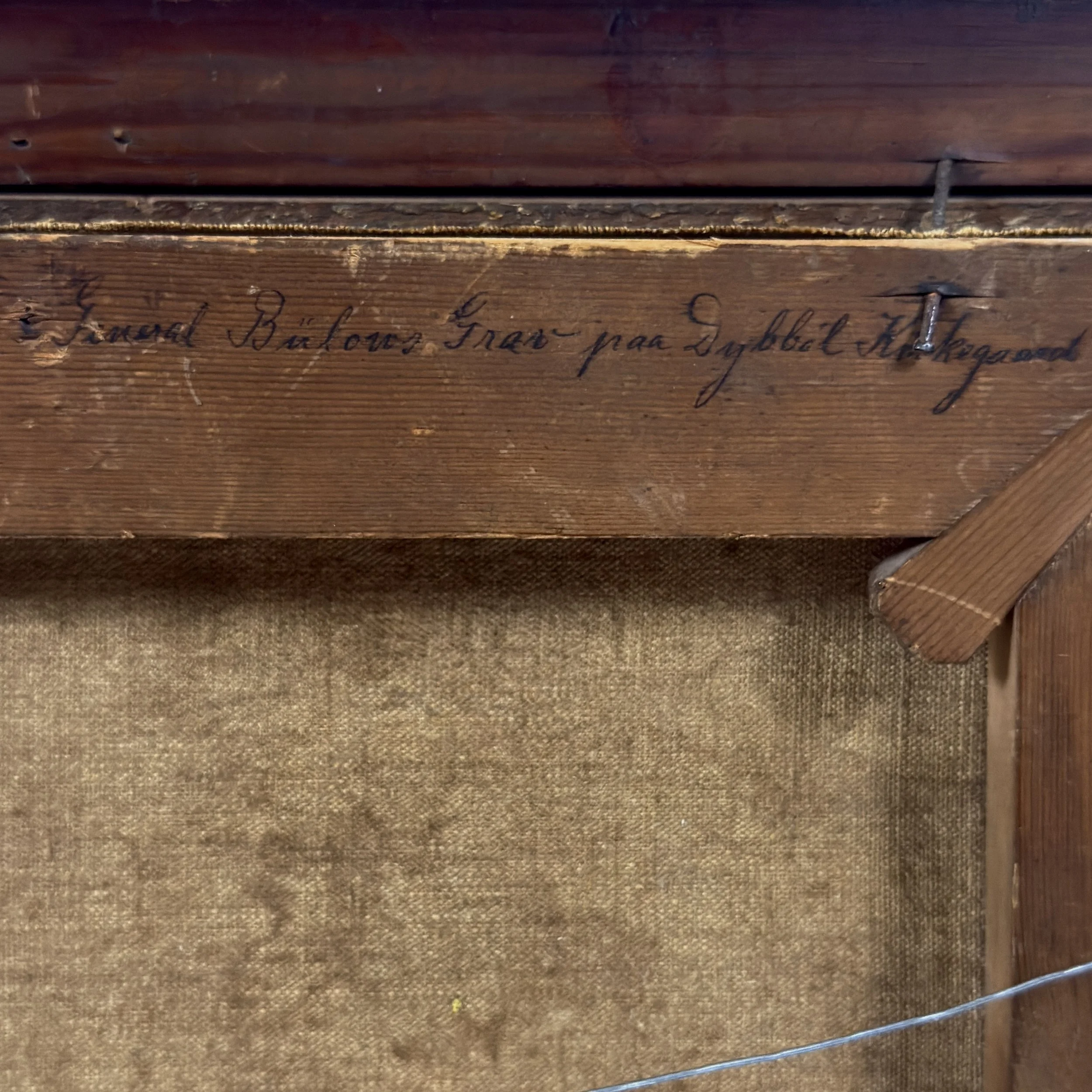 Detail of the writing en verso