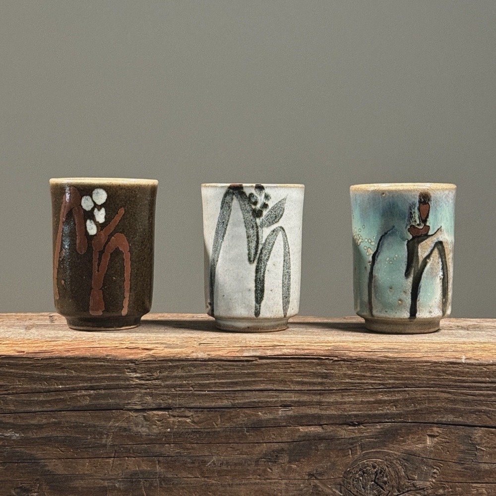 Front view of all three cups.