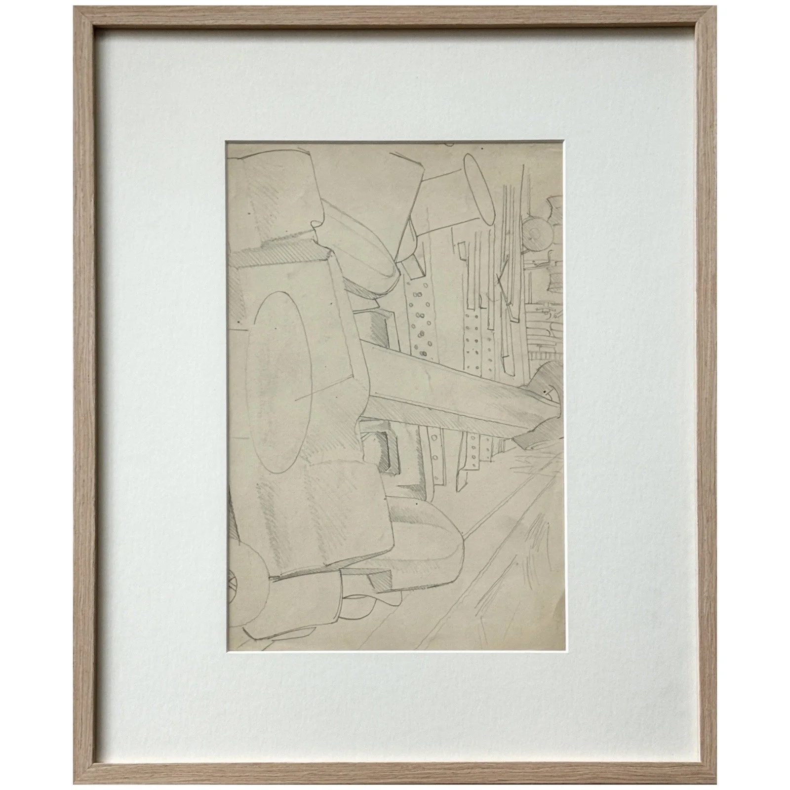 Stanley Spencer double-sided graphite drawing ca. 1938 framed artwork