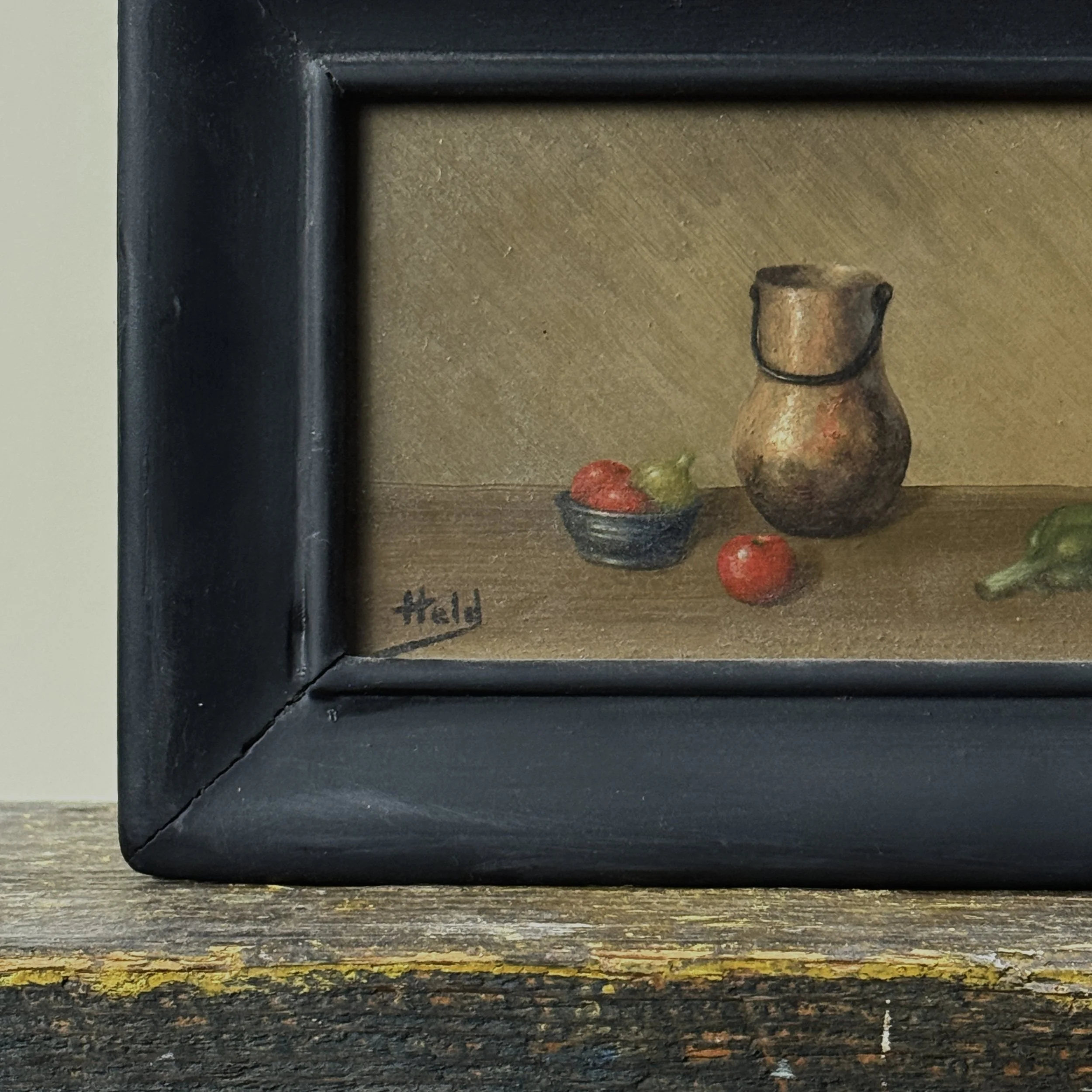 Lower left corner. Artist signature visible.