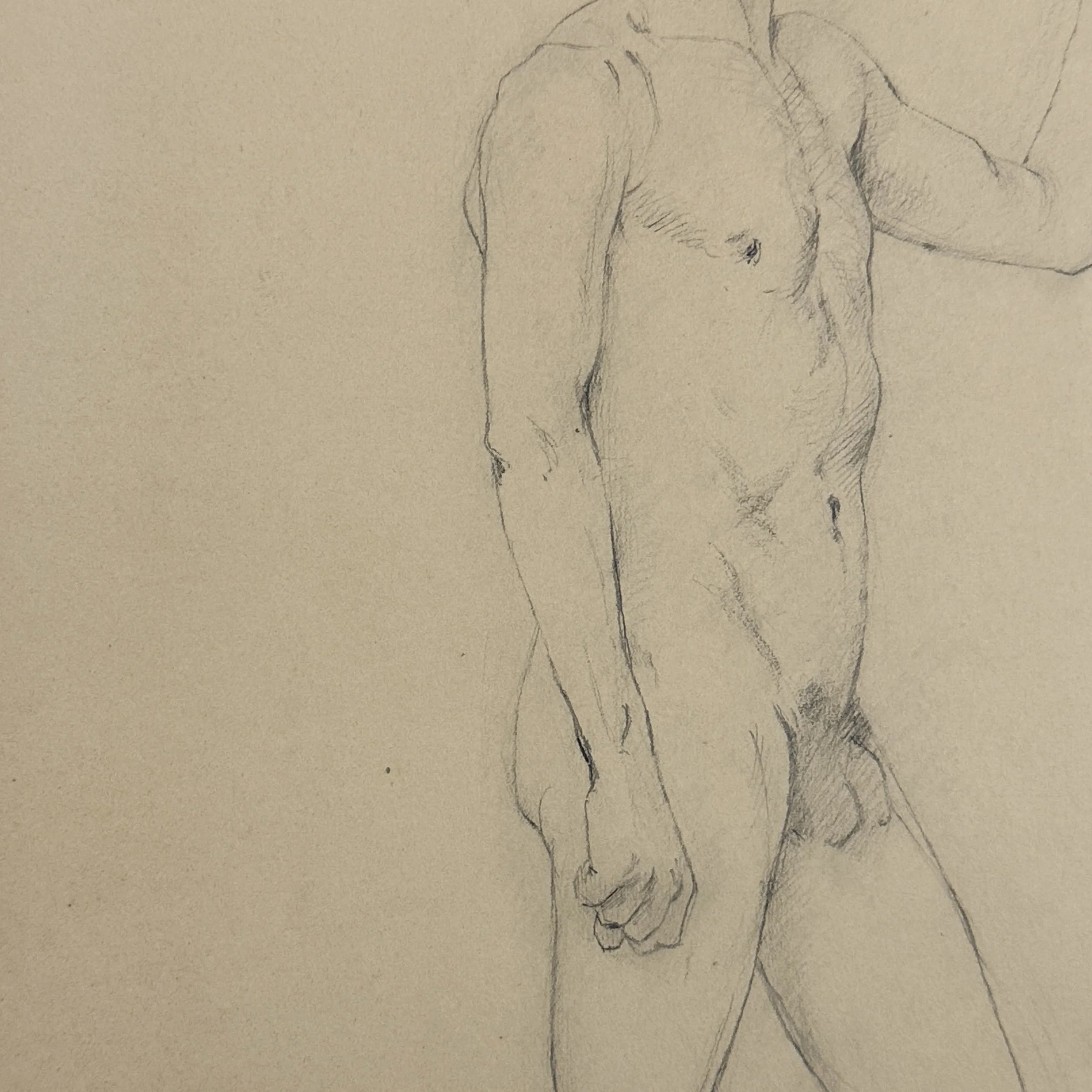 Study for realist painting or sculpture attributed to Faber