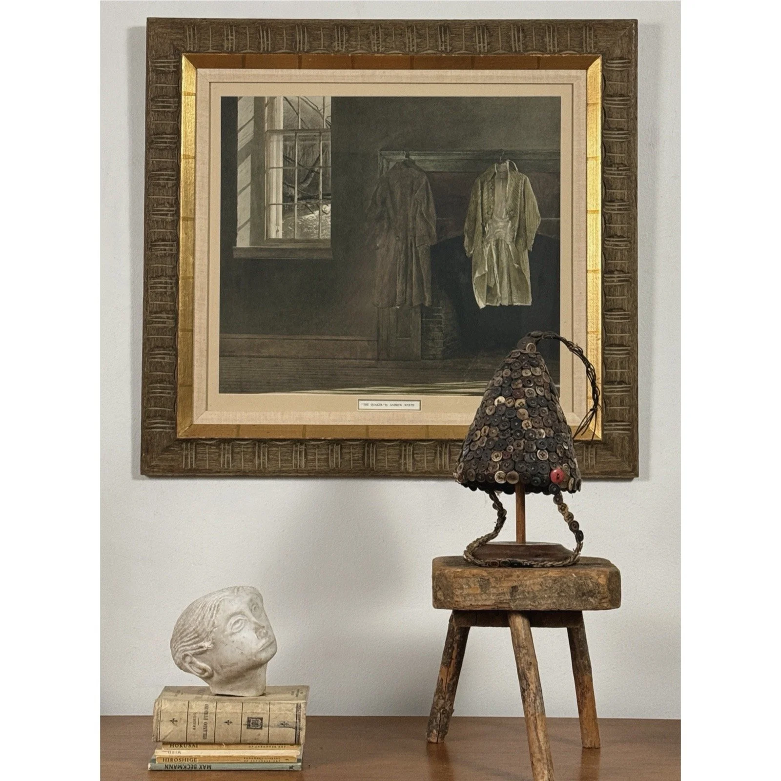 Image of the artwork in a domestic setting, conveying its atmospheric presence.