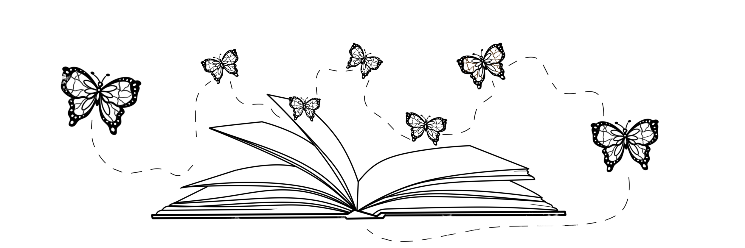 Bookmark Coloring Page - Butterflies