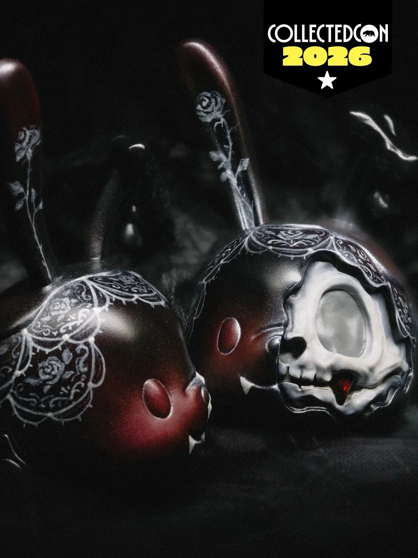 Crimson returns to @CollectedCon!
A limited batch for the dark romantic 🥀

For those who missed it the first time, this is your chance

🖤 Booth A42
📍 Magic Box, LA
📆 4/25&ndash;26