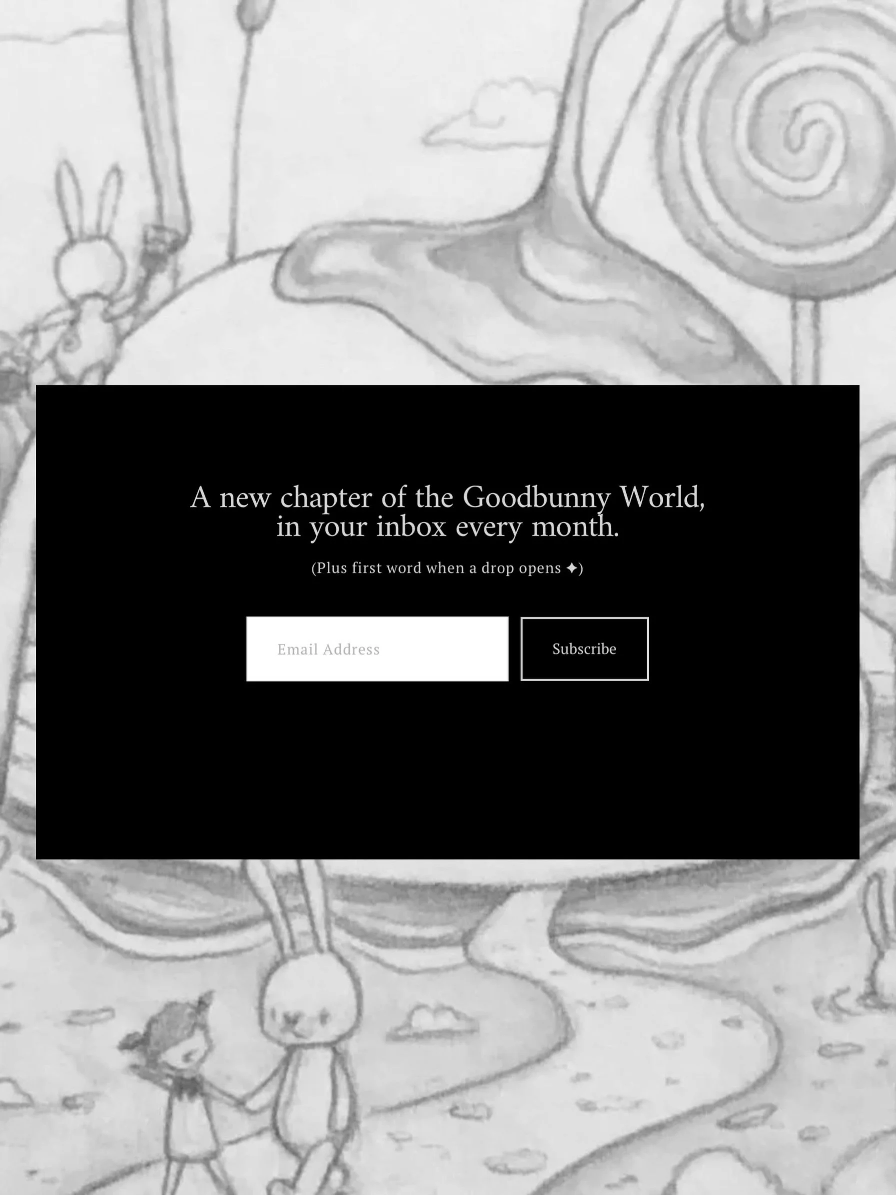Have you read her story yet? ✂️
If you&rsquo;re curious what happens next, 
sign up at the link in my bio &uarr;
I&rsquo;ll send you a new chapter every month 🖤