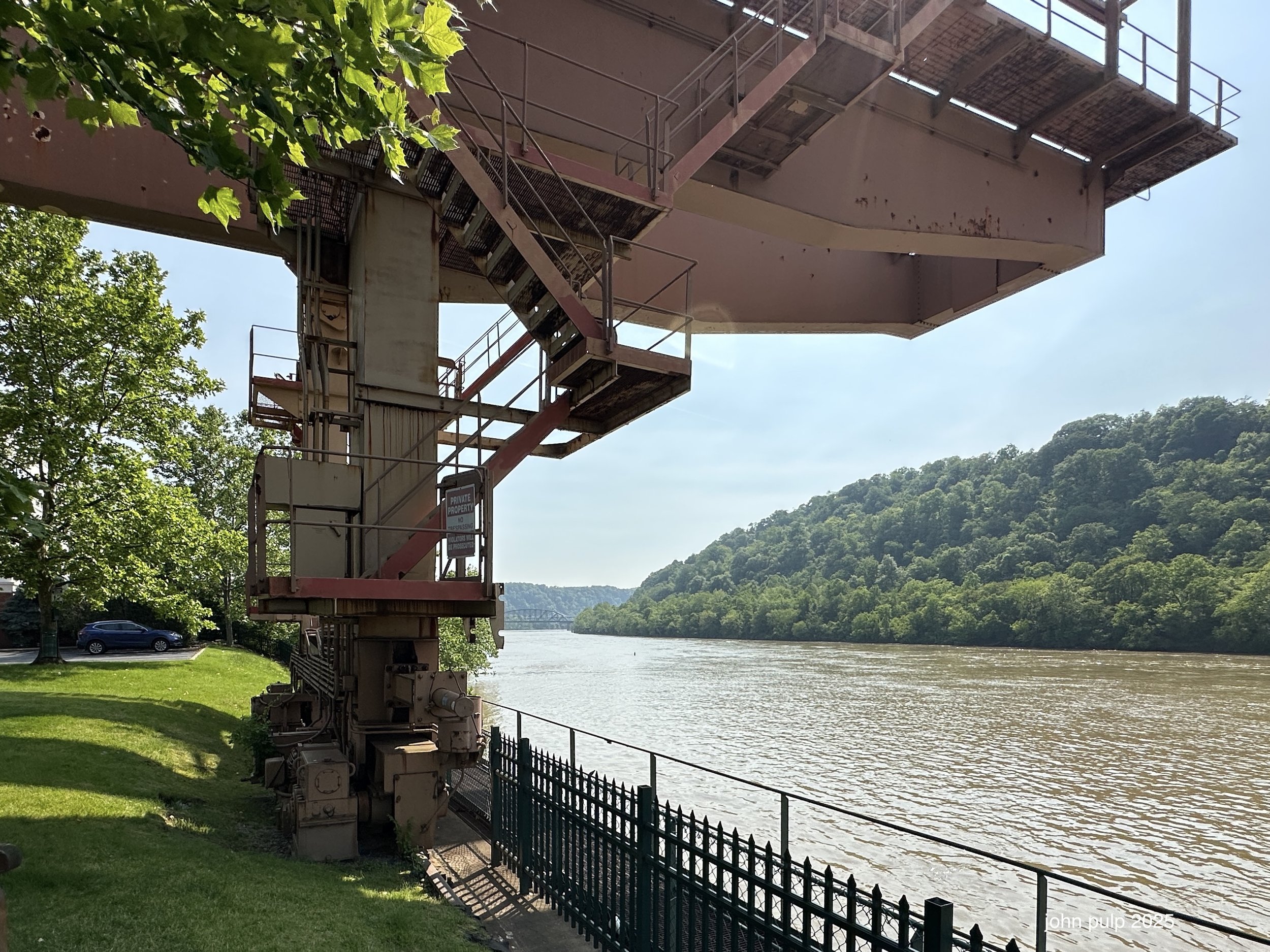 The Crane and a River