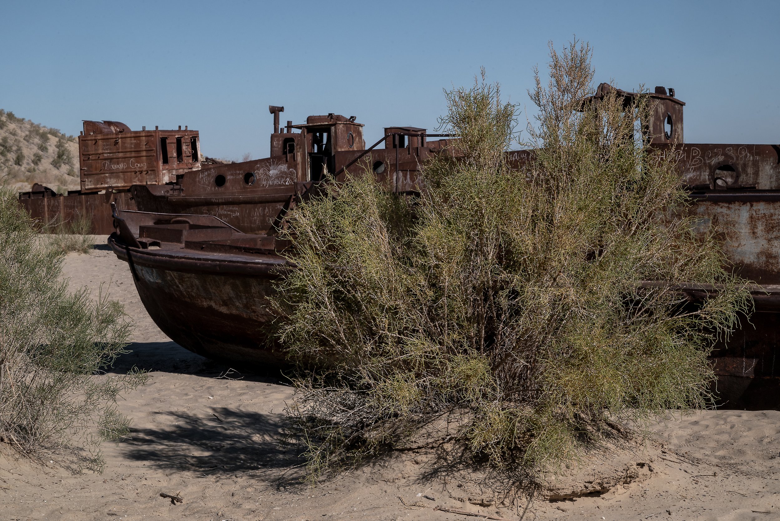 Barcos en el Mar de Aral 