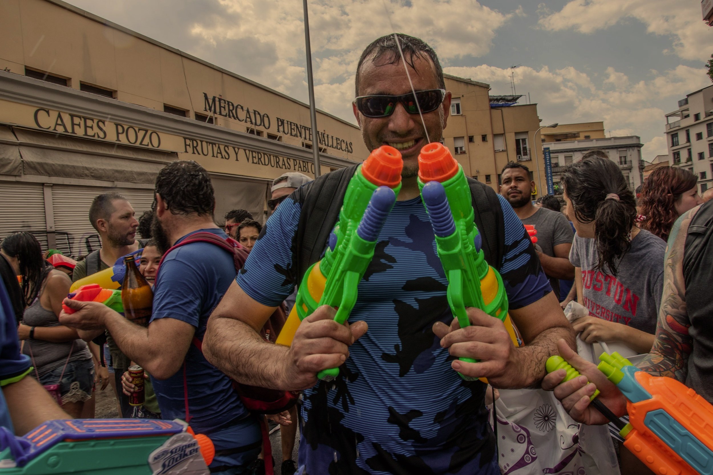 Fiestas del Agua en Vallecas 2019.