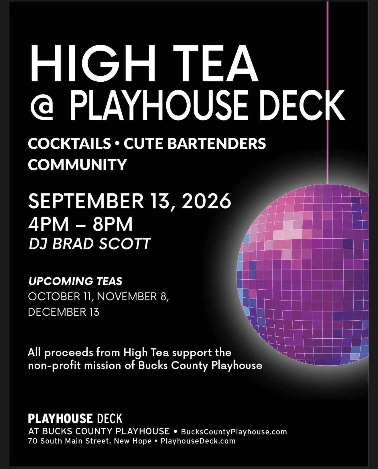 High Tea at Playhouse Deck