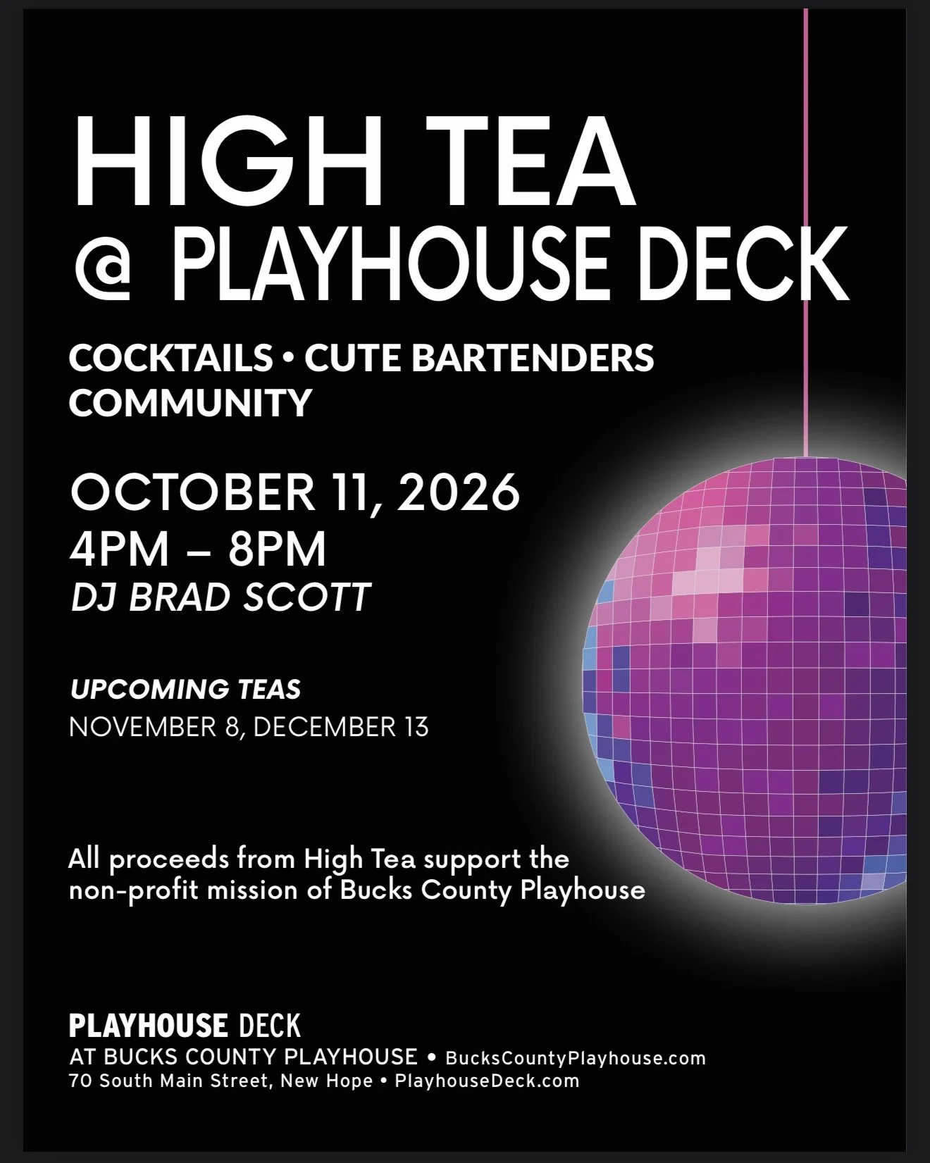 High Tea at Playhouse Deck 