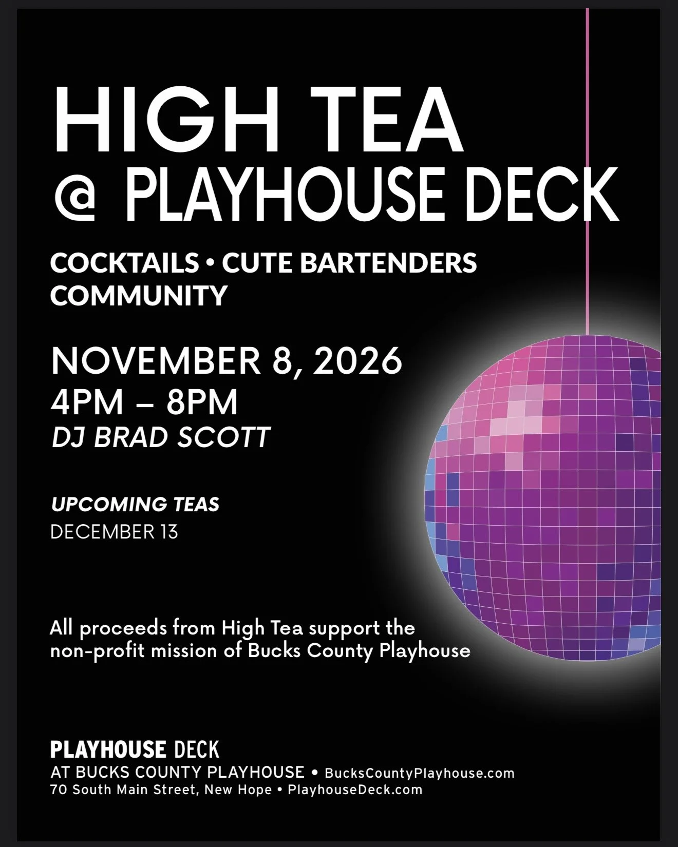 High Tea at Playhouse Deck 