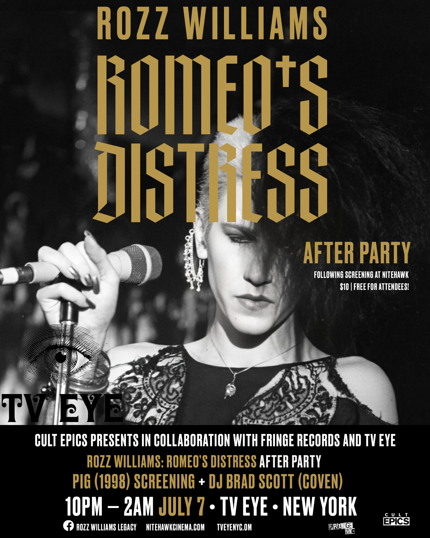 ROZZ WILLIAMS: ROMEO'S DISTRESS PREMIERE AND AFTERPARTY