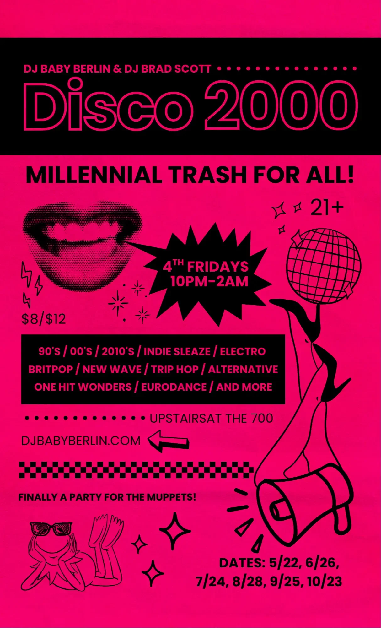 Disco 2000 Millenial Trash Night