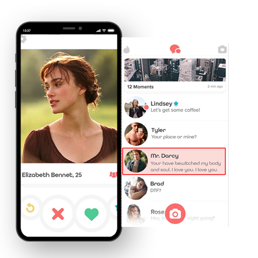 Audible sliding into your Tinder DM's to show you what real romance looks like.&nbsp;