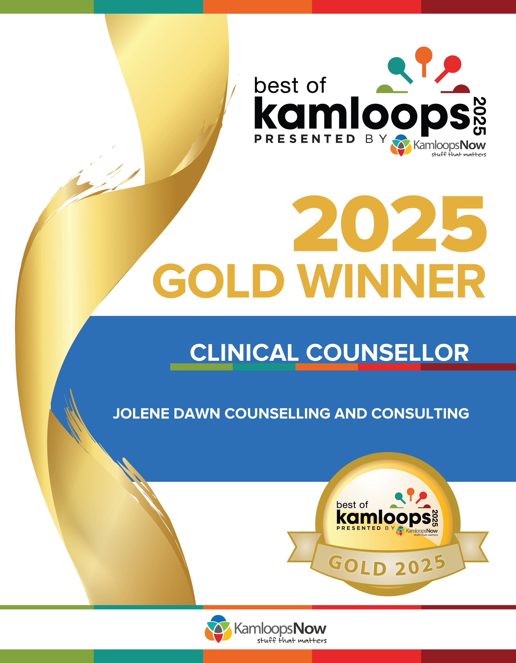 Gold Medal - Best of Kamloops - Clinical Counsellor
