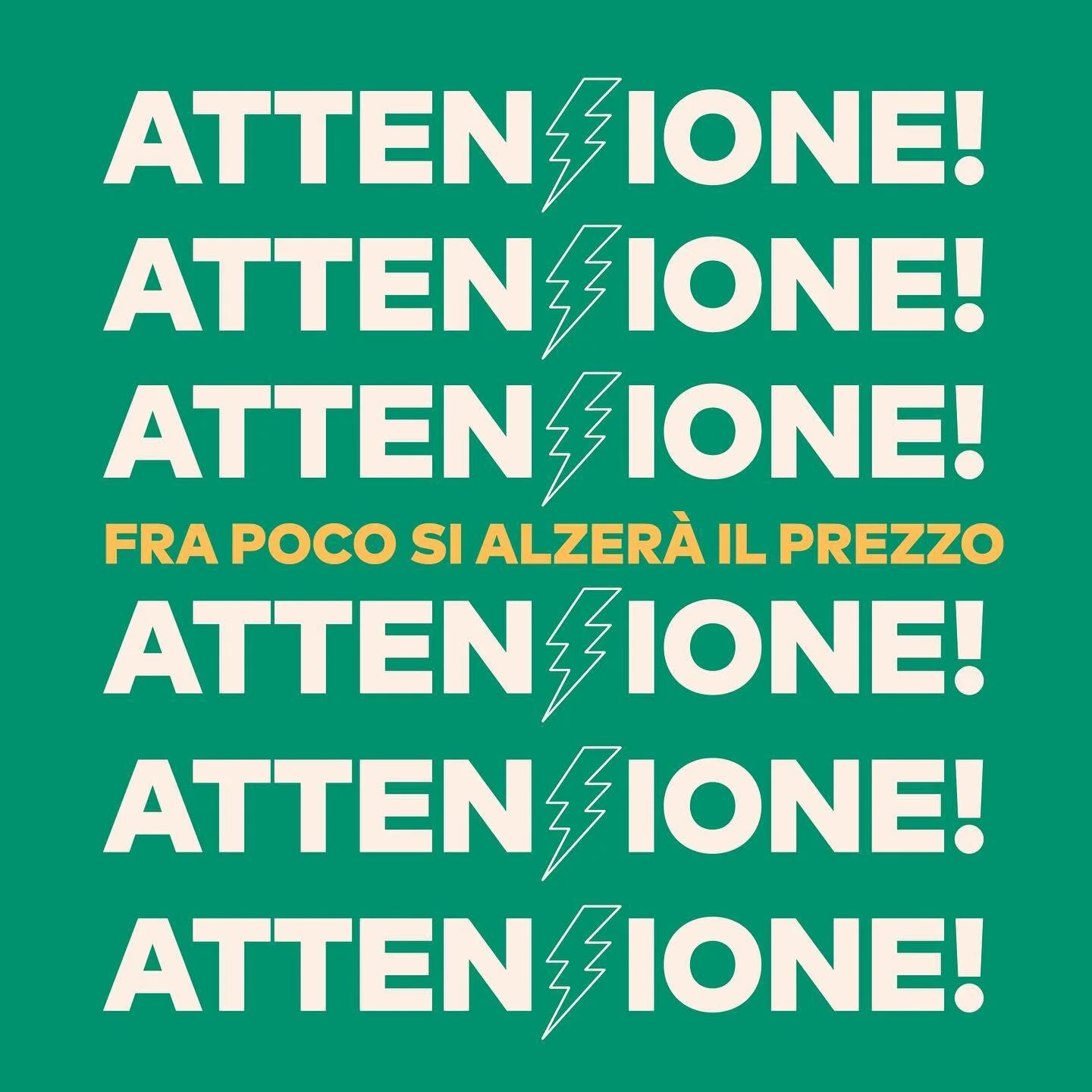 ‼️ATTENZIONE VOX GEEEN‼️
Non perdere la possibilità di prendere il tuo posto al camp al PREZZO PIÙ BASSO! 🔥
Tra poco il prezzo si alzerà, quindi NON PERDERE ALTRO TEMPO❤️‍🔥