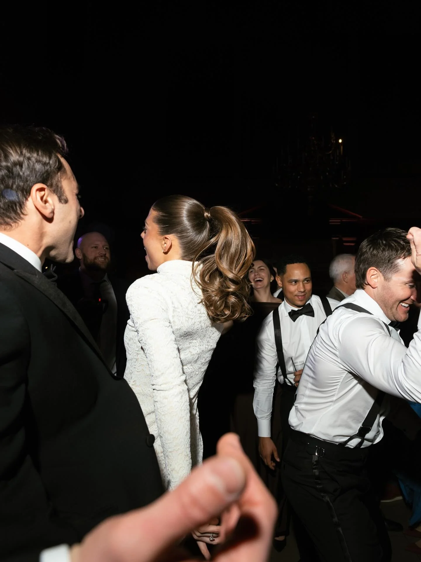 When your vibe and your vision come to life!!

I love it when a bride switches it up from the trial.  While a midi clean bun would have been gorgeous, I thought this slick back ponytail looked so perfect and complementary in every photo, such a good 