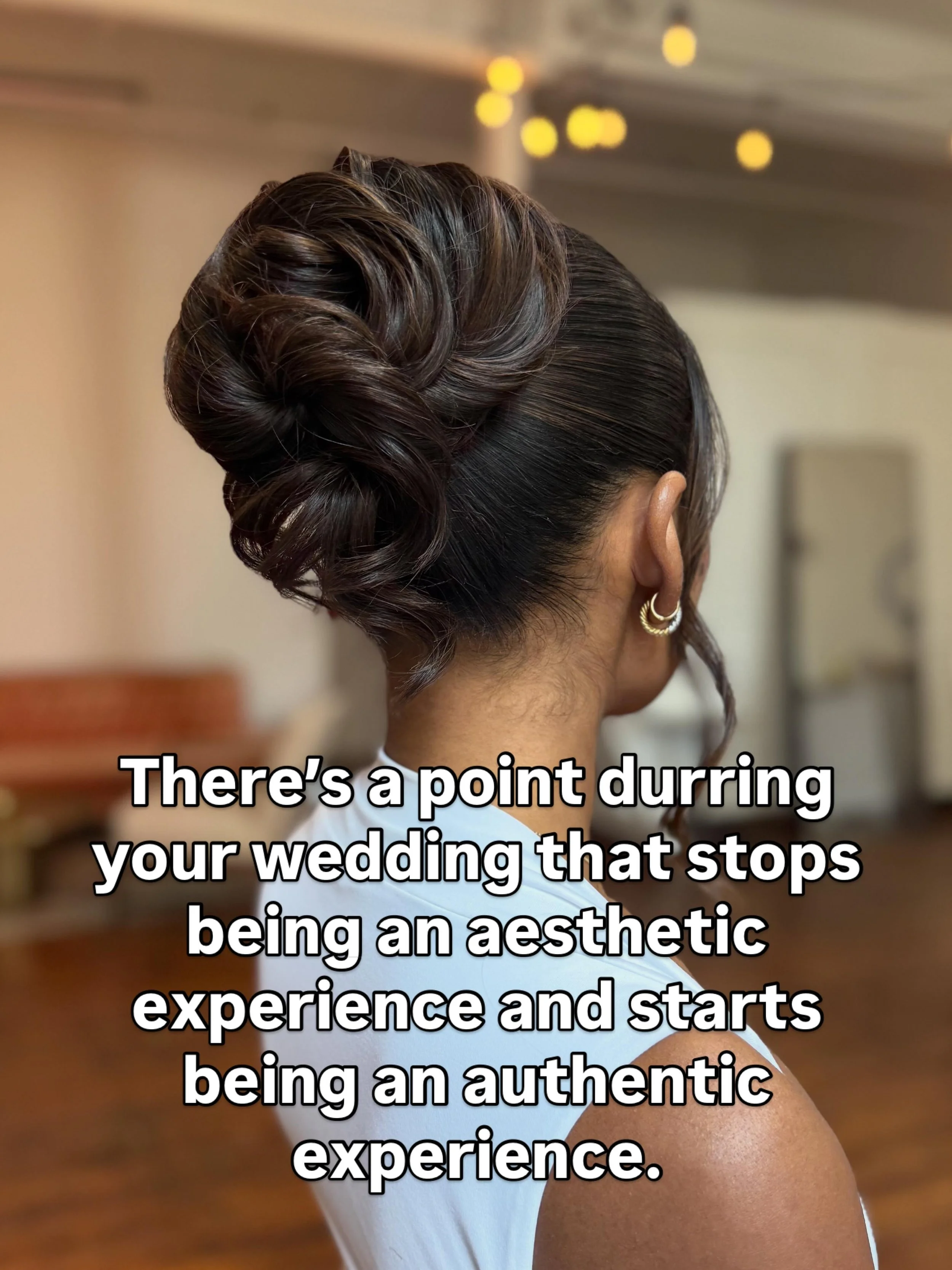 This is topic that&rsquo;s come up in trials recently, the idea of performing the role of bride versus the experience of getting married. 

I know you work hard for everything to be perfect and it will be and it never can be at the same time. 

Here&