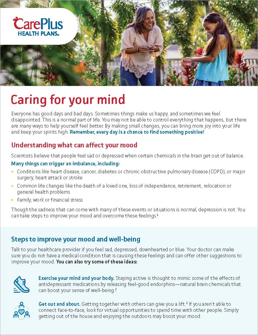 Mental Health Letter (front)