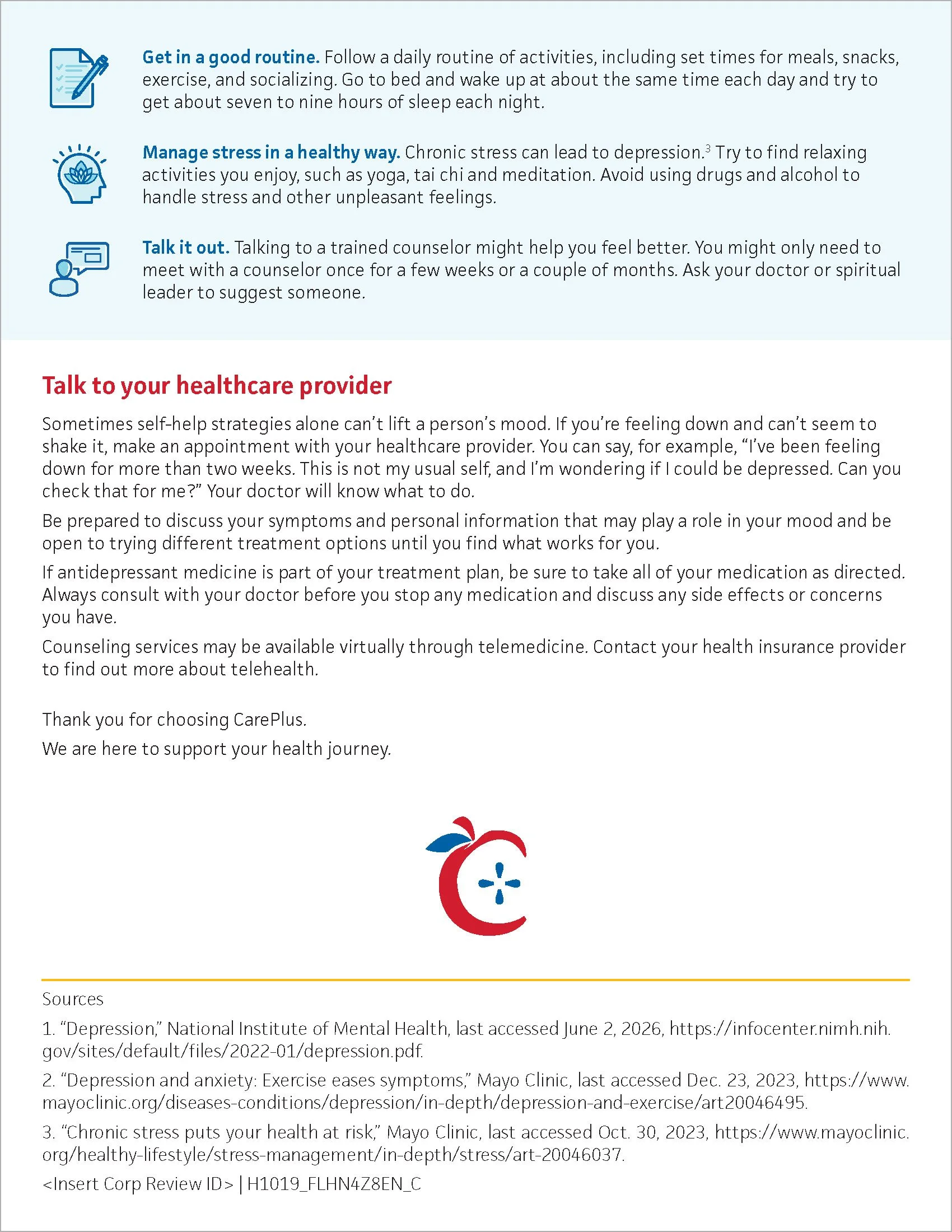 Mental Health Letter (back)