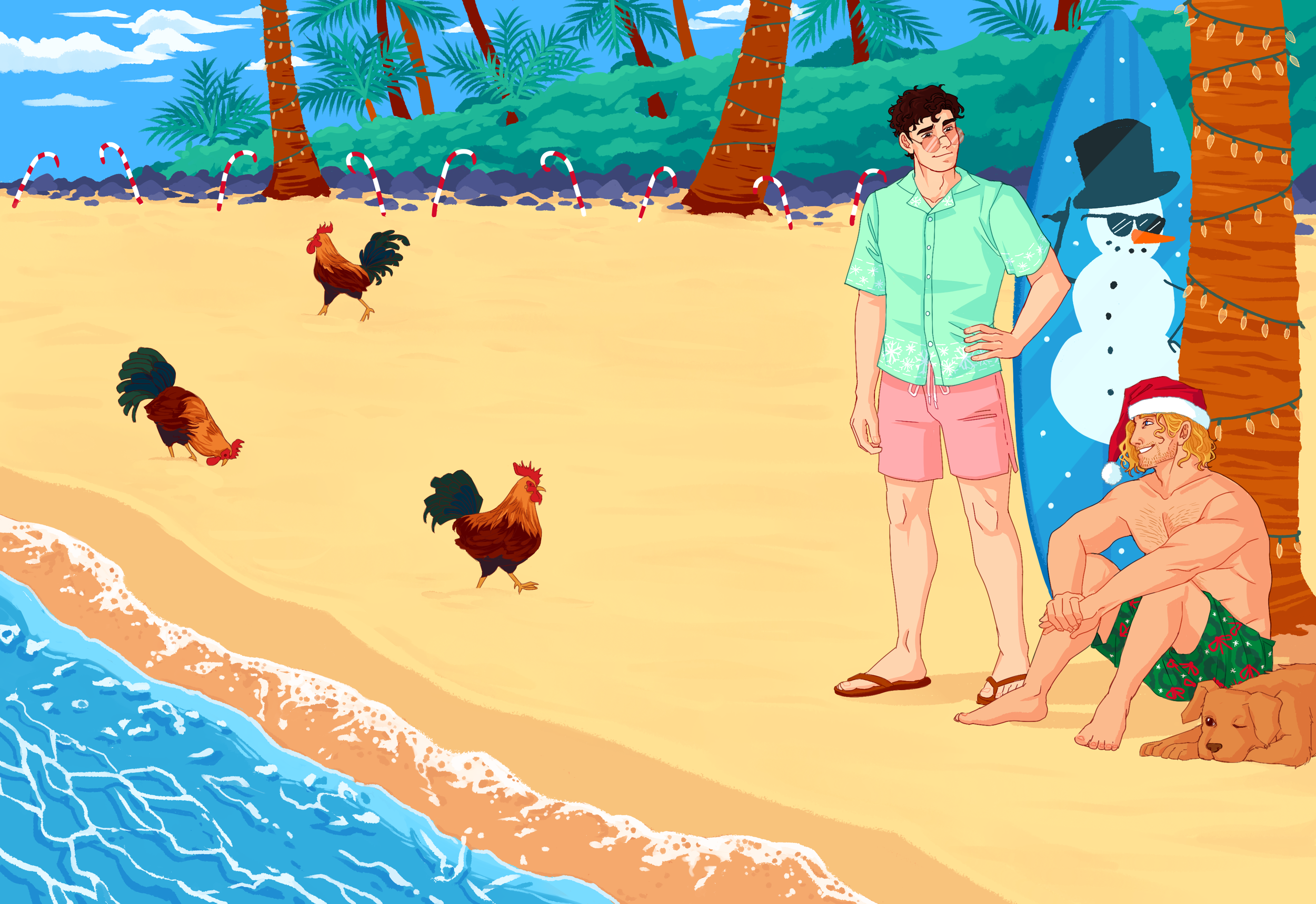 Full clean cover for "Deck the Palms" by Annabeth Albert.