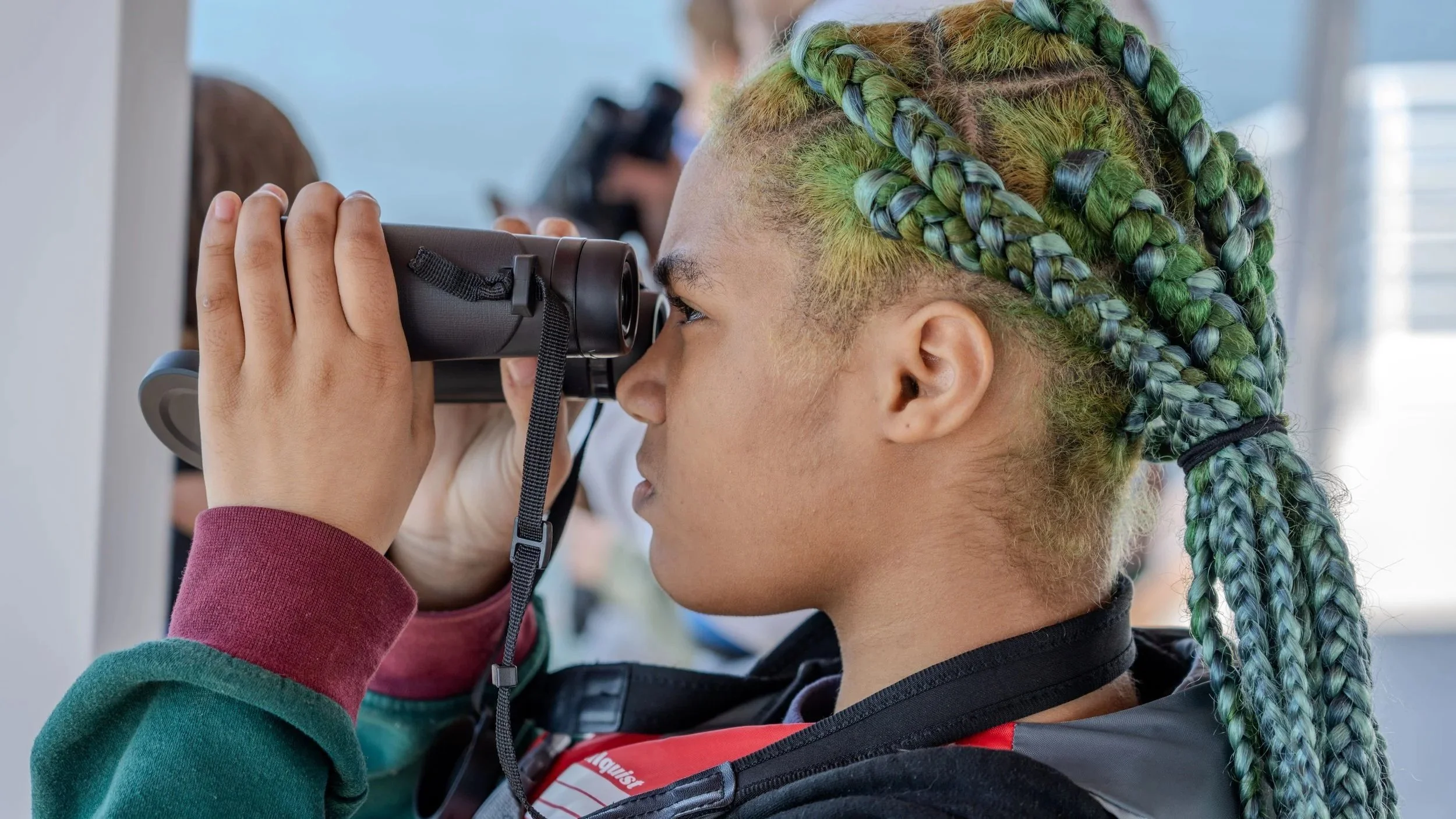 Tacoma Public Schools student on a field trip with Foss Waterway Seaport