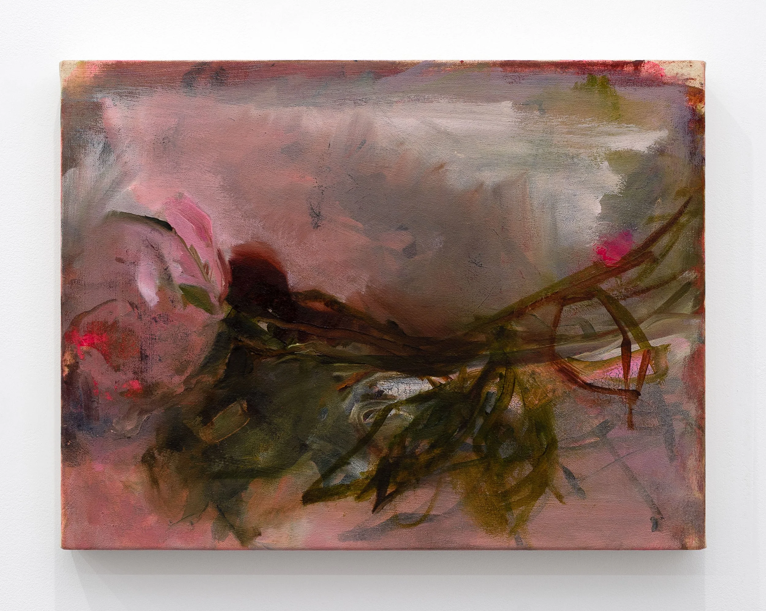 Elaine Speirs Fallen Peony 2026 artwork painting flowers rose